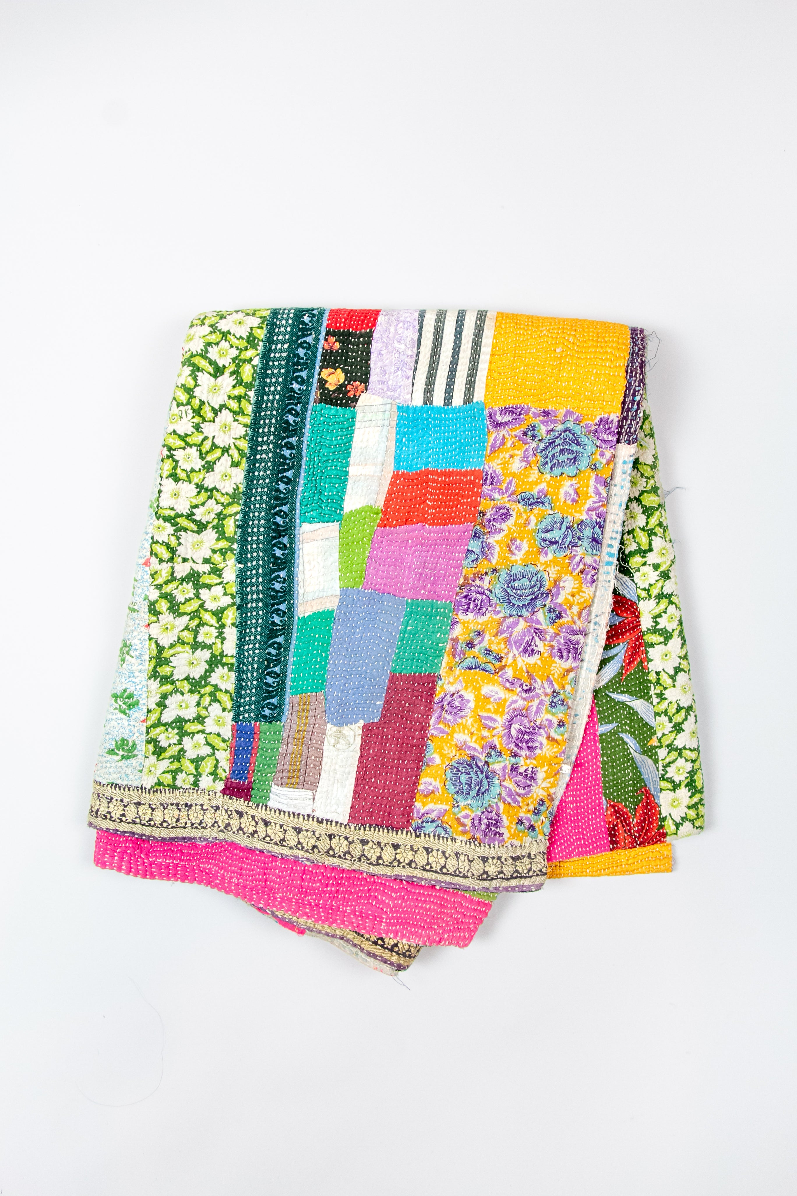 AUNTIE OTI X-LARGE KANTHA QUILT