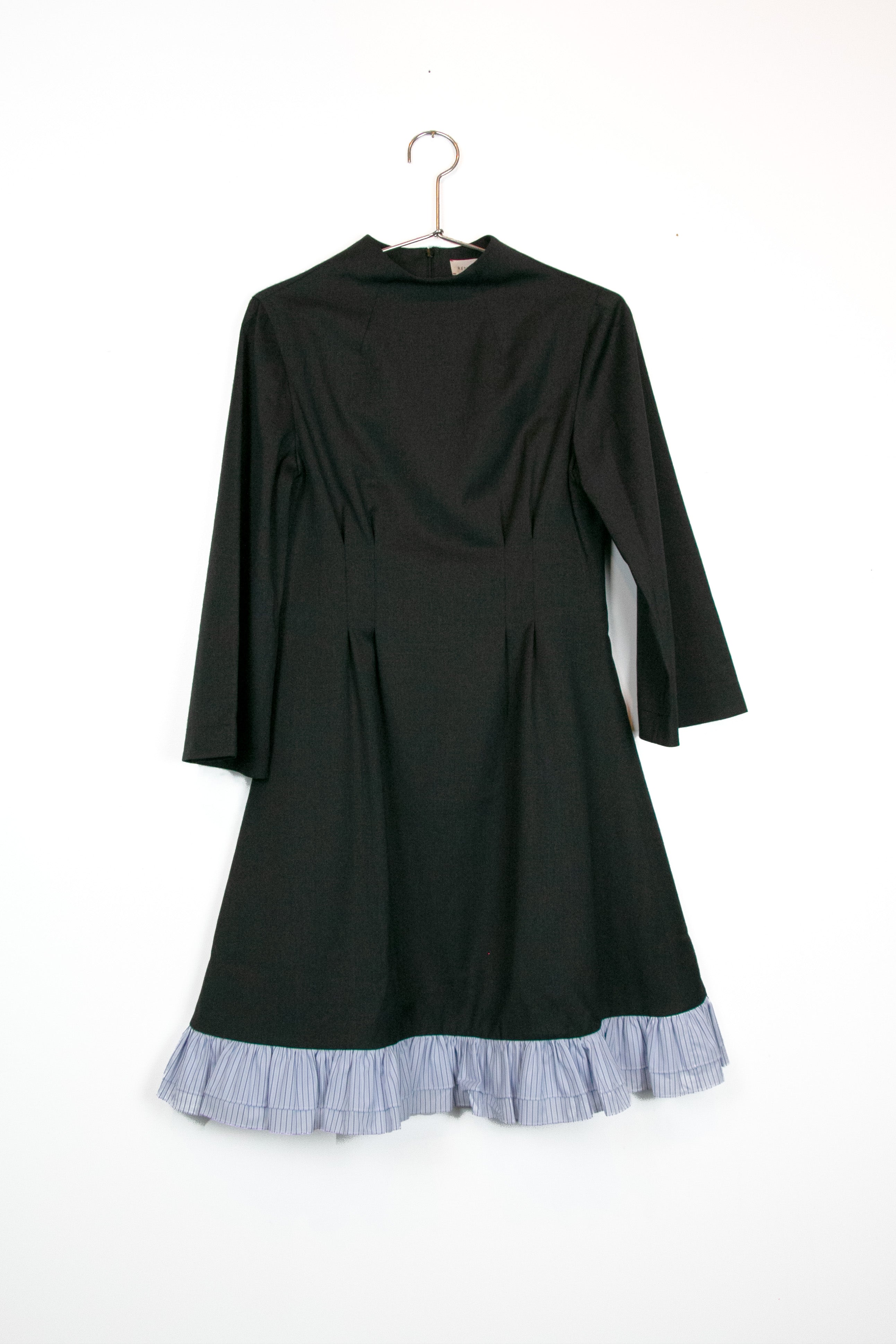 CARNABY DRESS IN BLACK W/ RUFFLE PETTICOAT