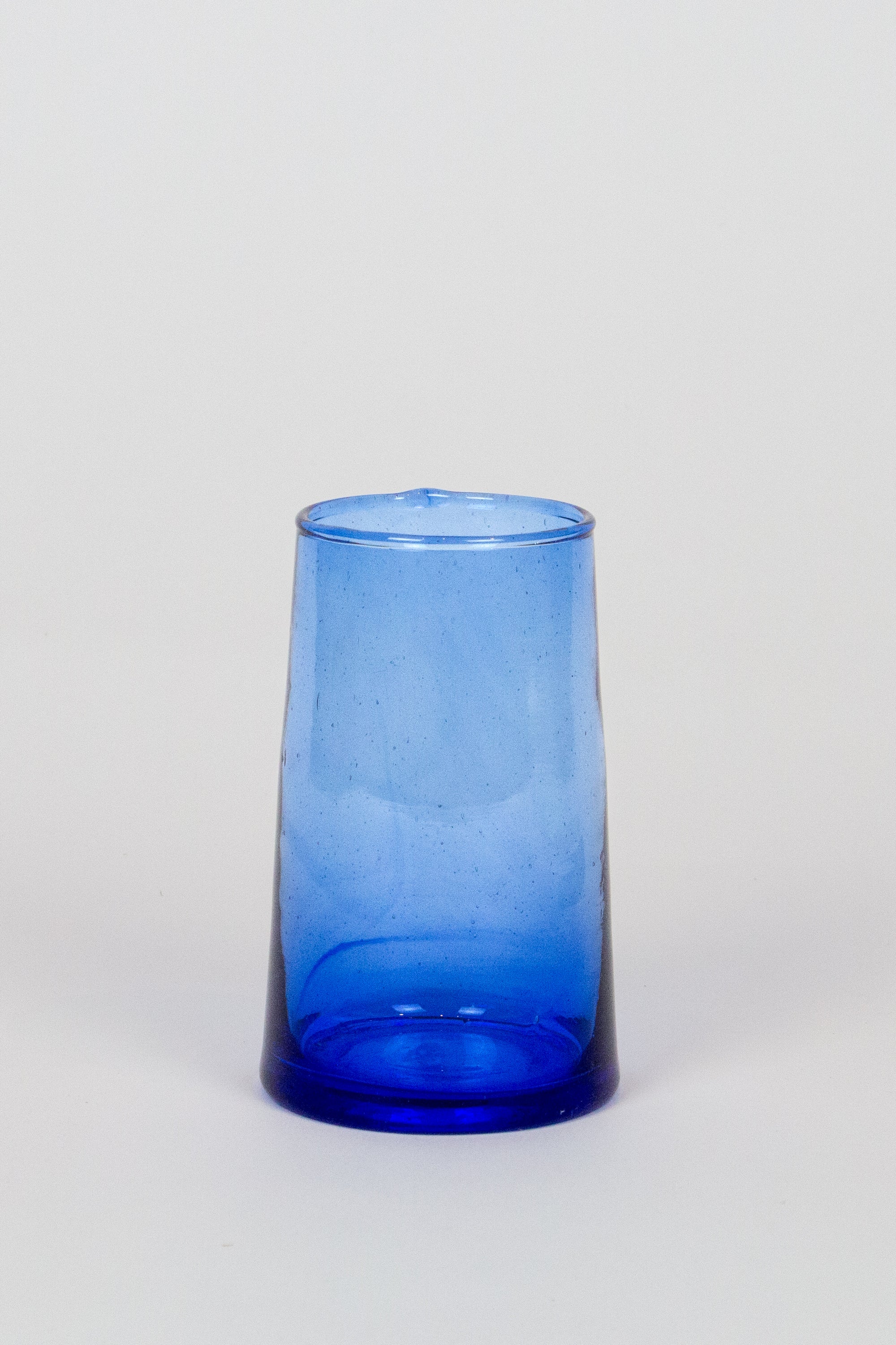 Tall Cone Moroccan Drinking Glasses in Cobalt, SET OF 6