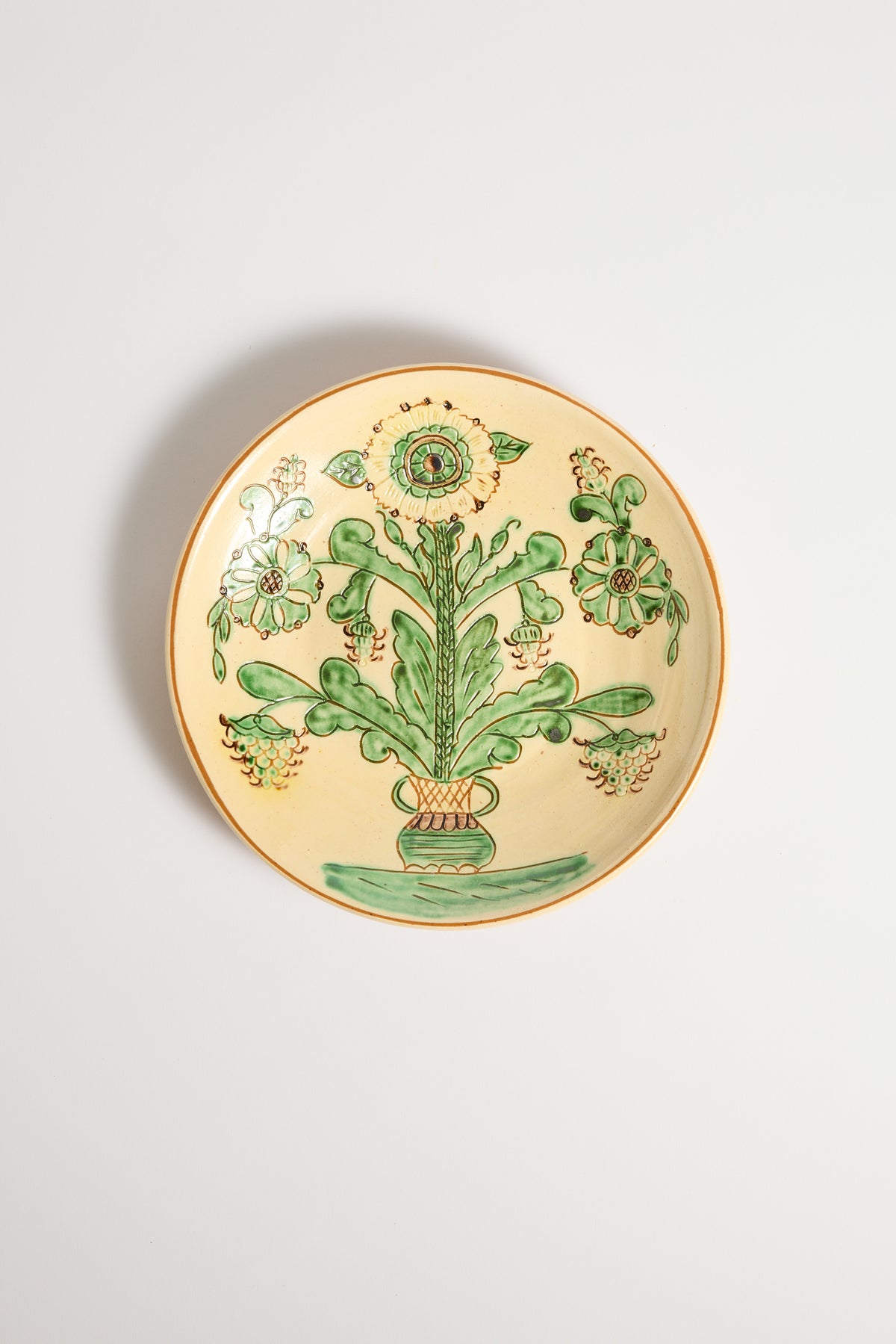 Horezu Ceramic Painted Dinner Plate