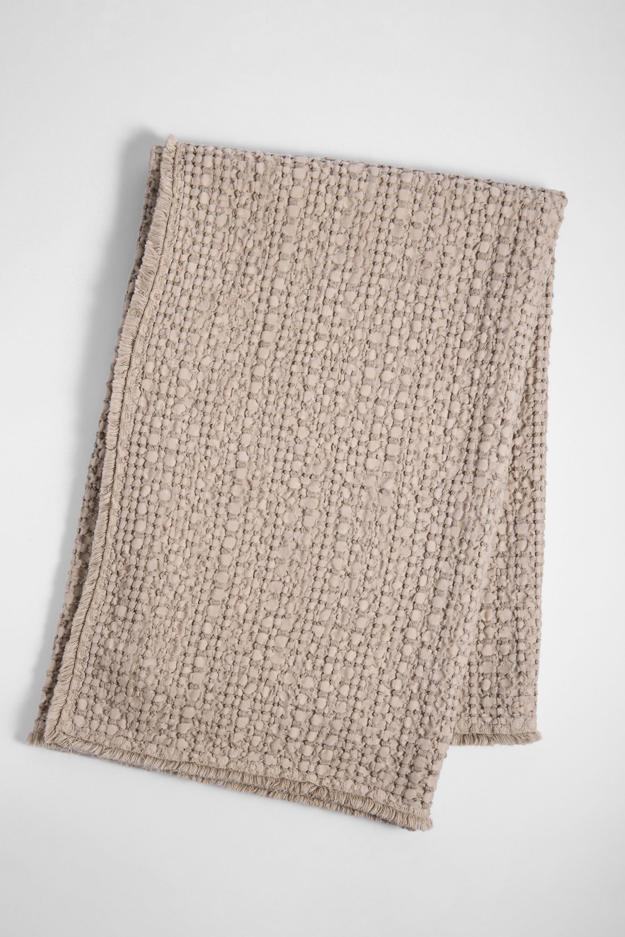 Morno Throw Blanket in Stone