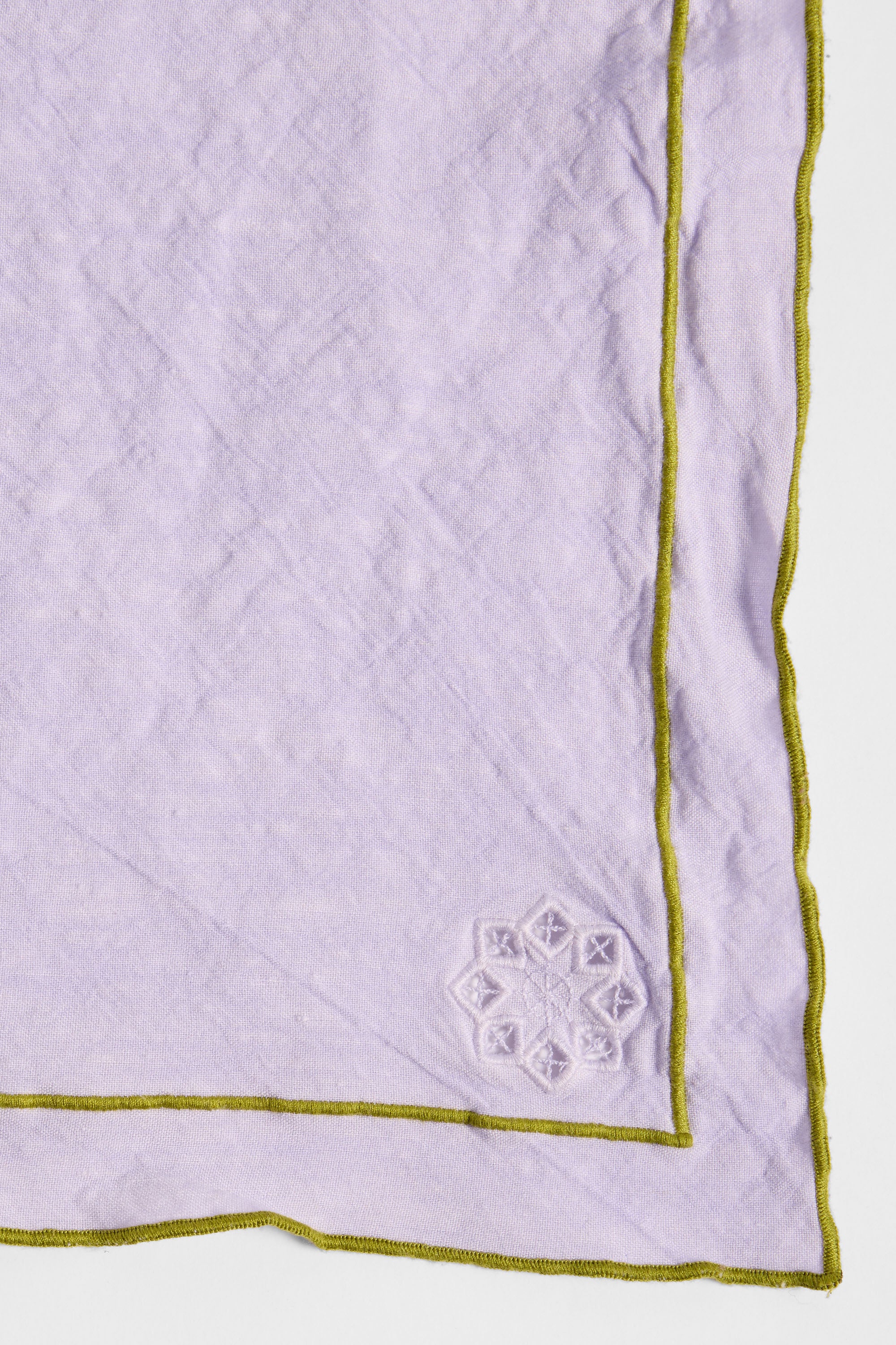 Day For Night Napkins Lavender/Olive Set of 4