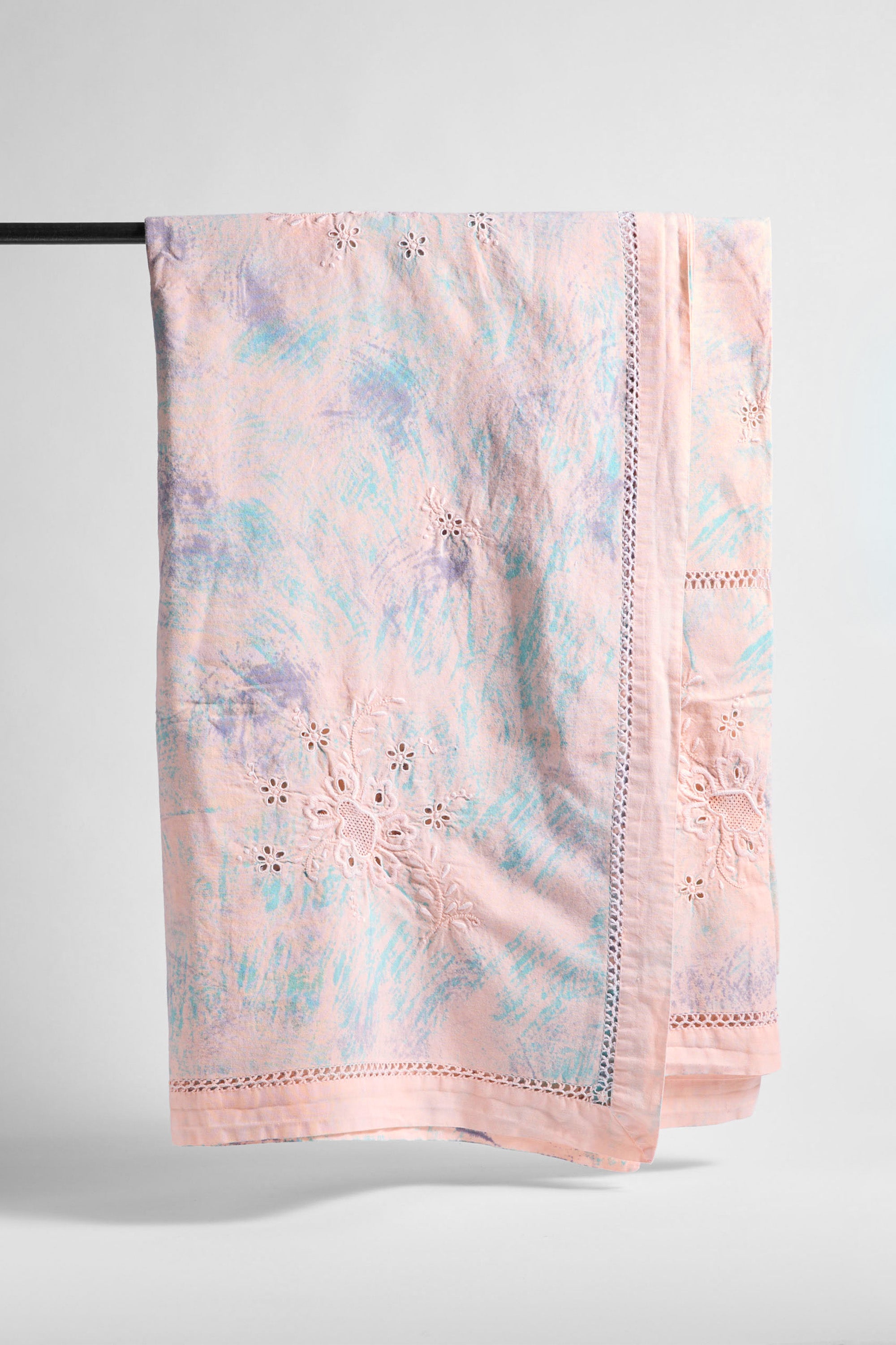 Village Vanguard Tablecloth in Tea Rose Lavender Aqua