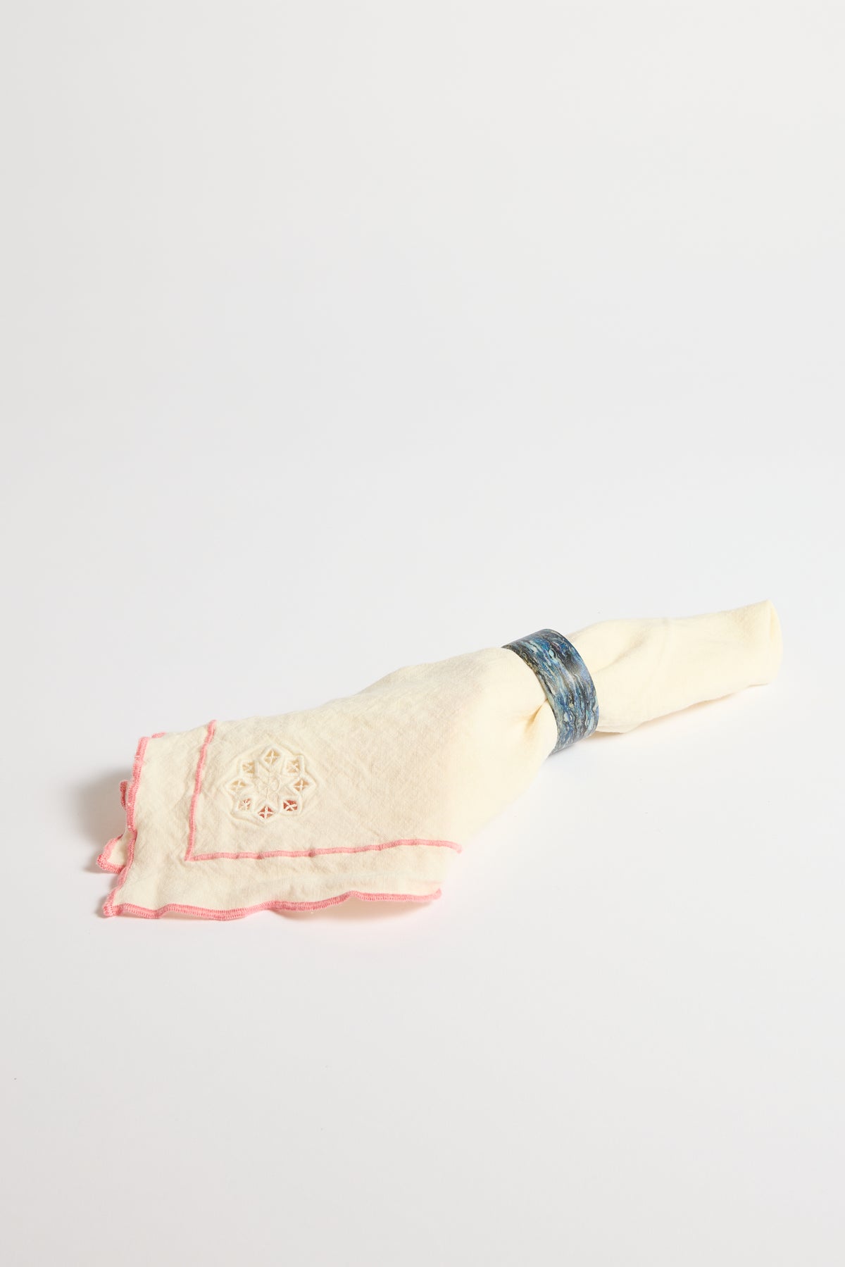 Marbled Napkin Rings — Set of 4