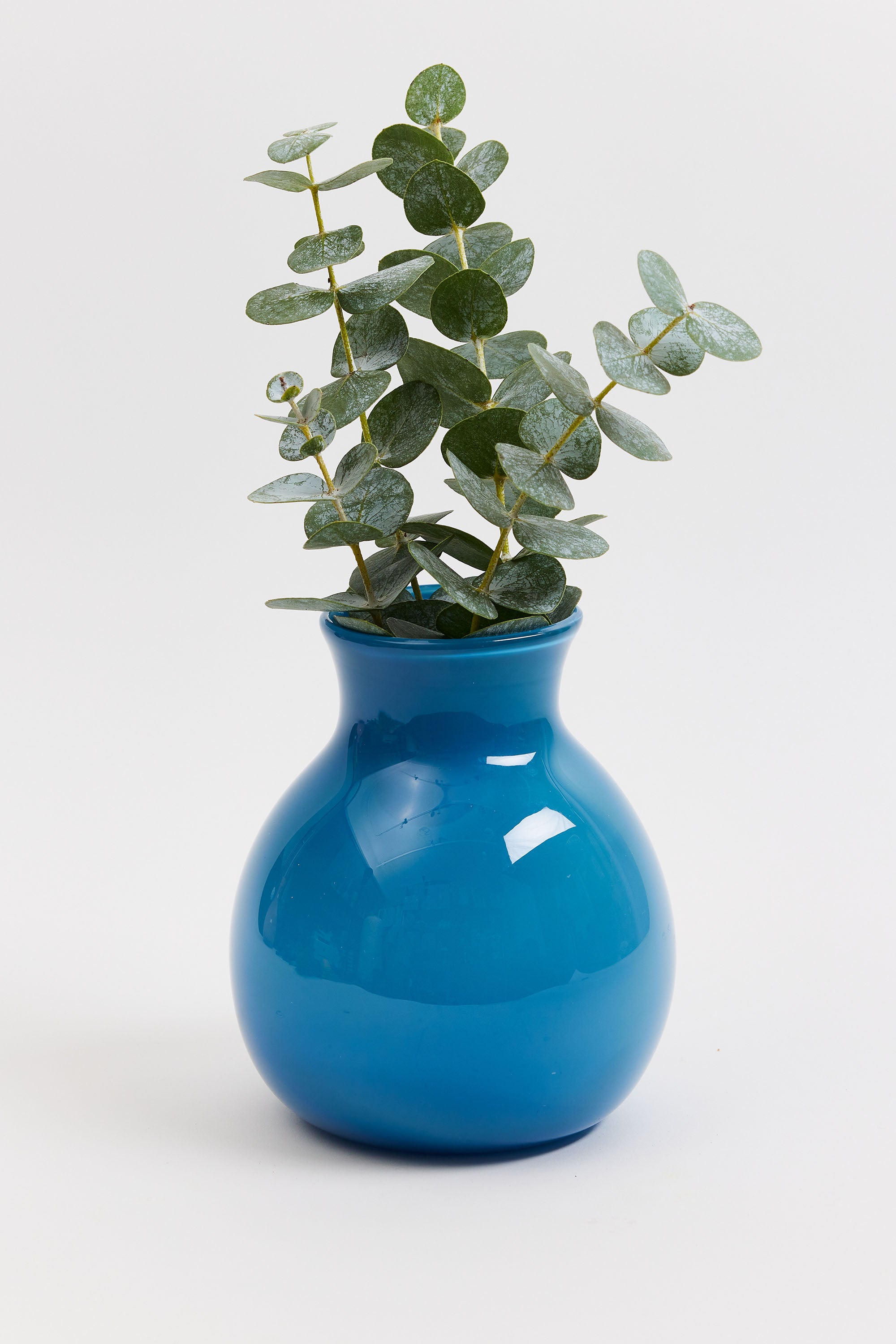 Michael Anchin Short Lapis Blue Vase