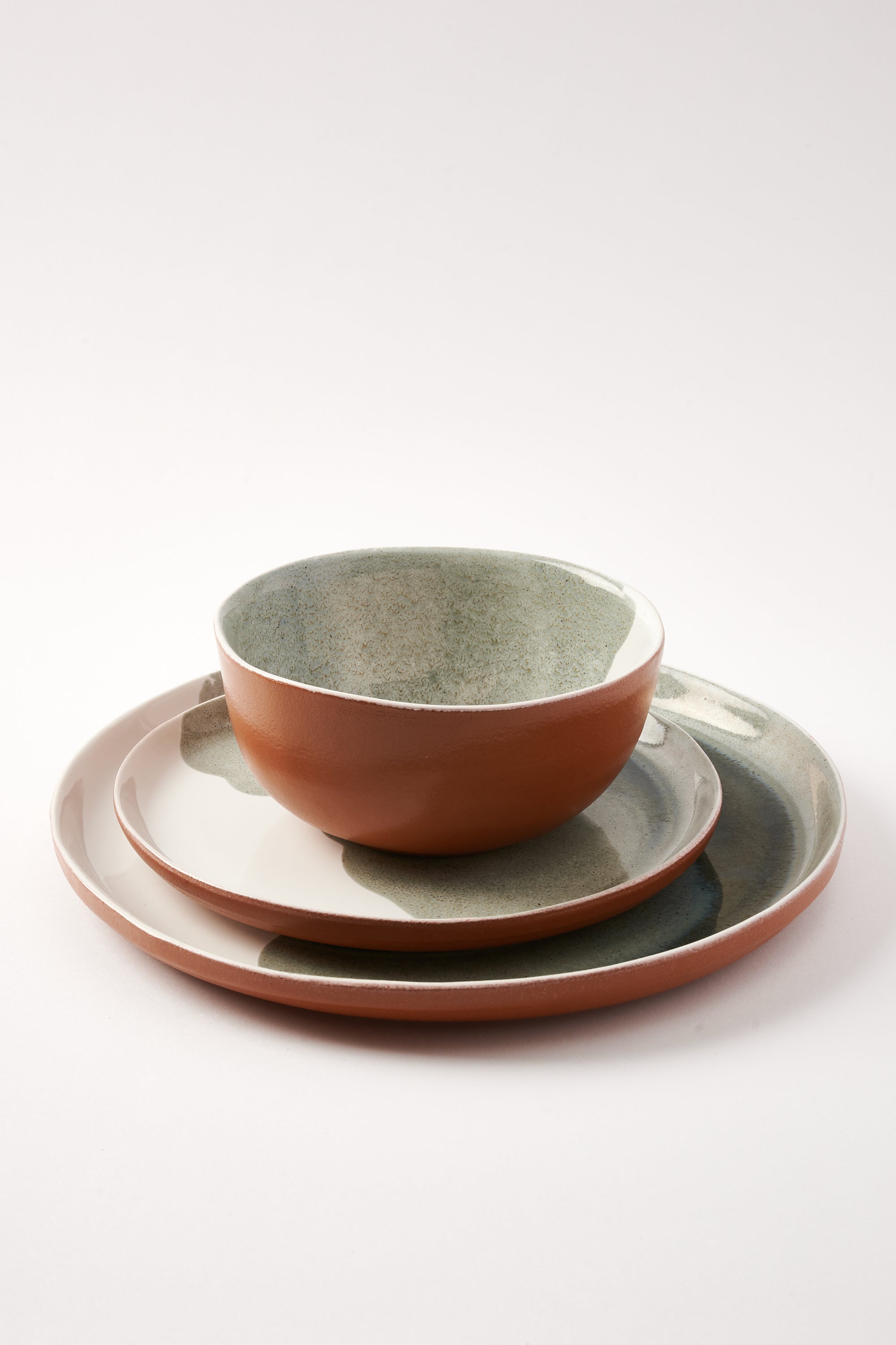 Oriana’s Ashes Cereal Bowl with Moss Overglaze