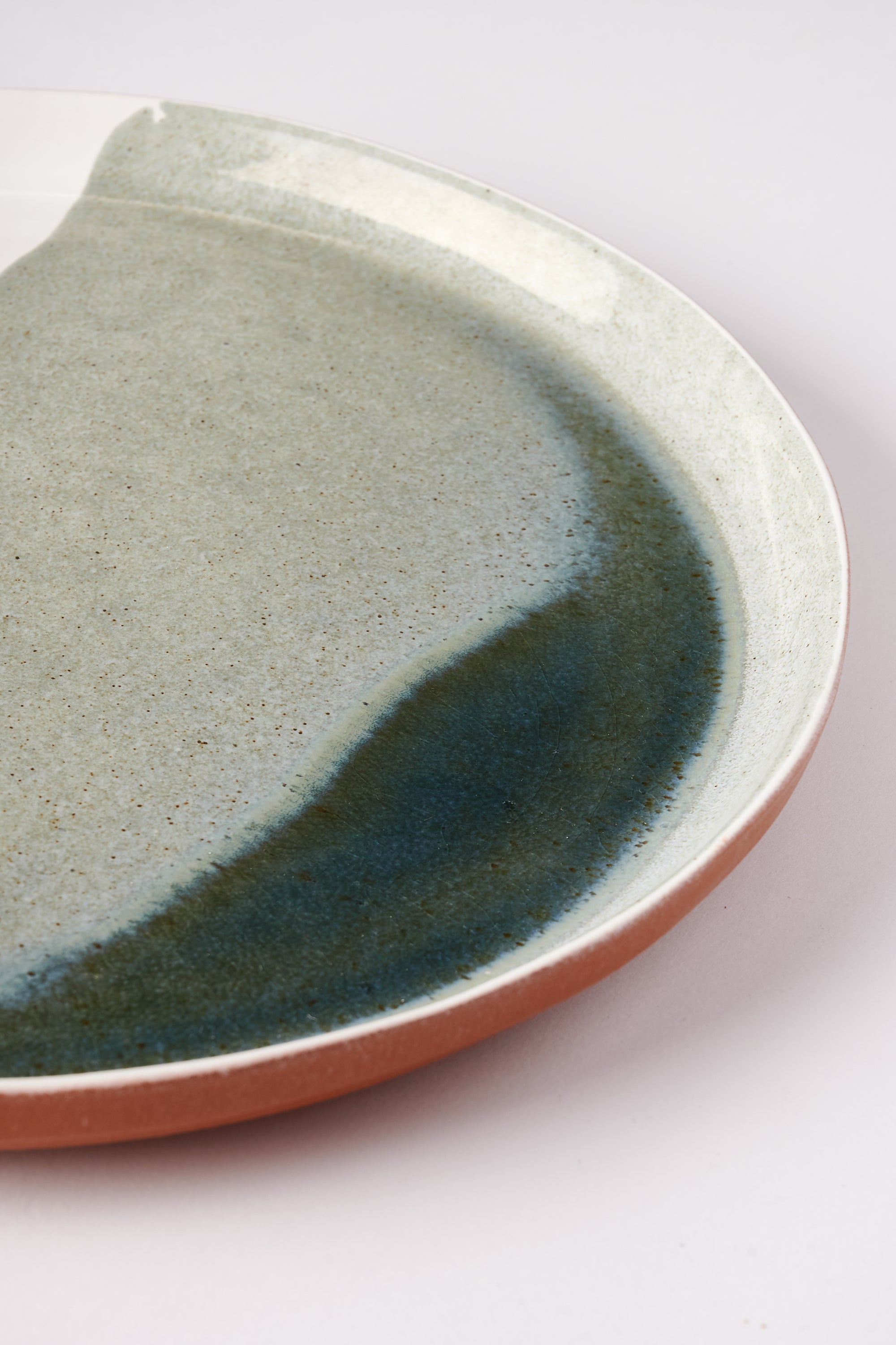 Oriana’s Ashes Dinner Plate with Moss Overglaze