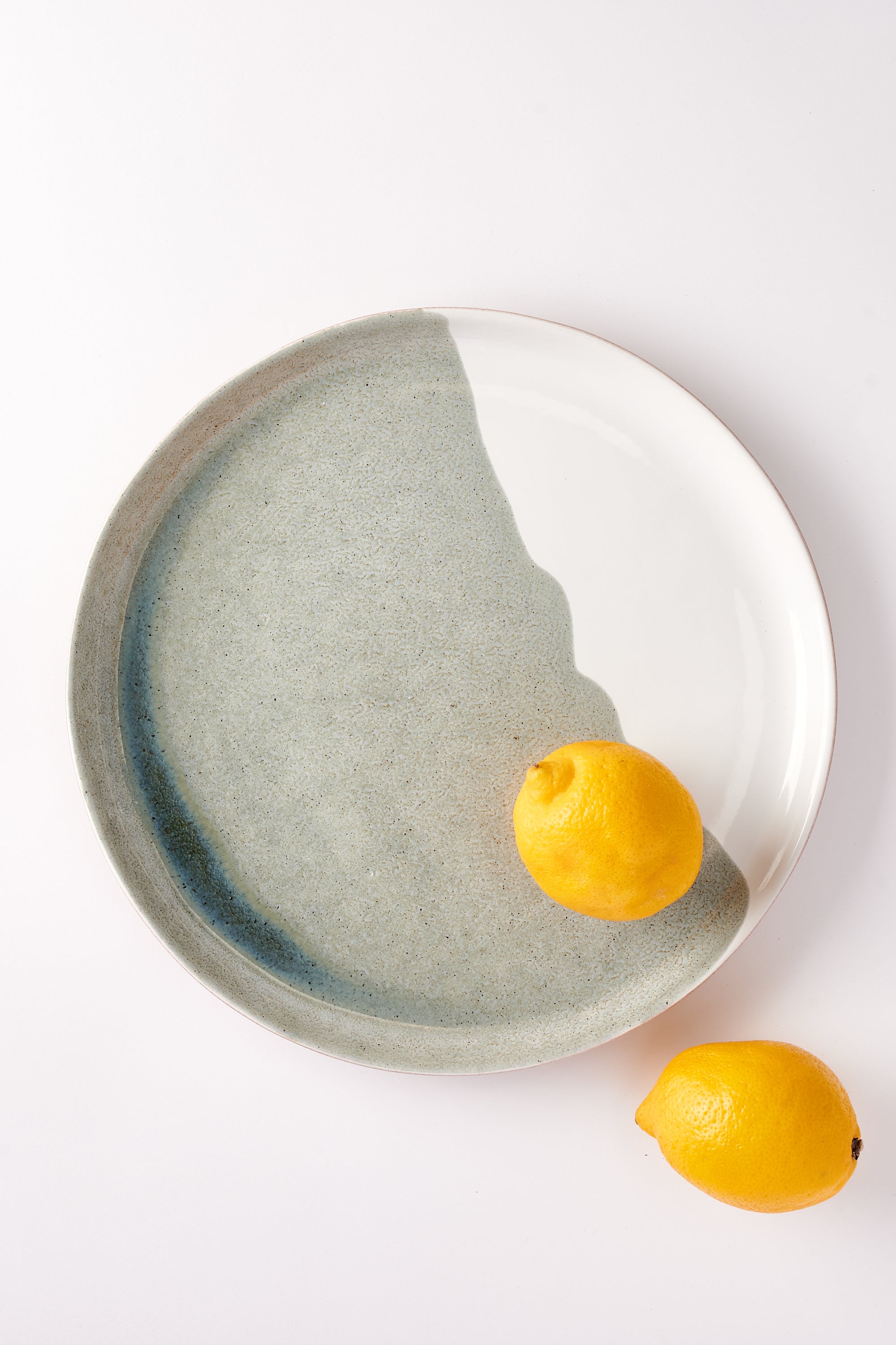 Oriana’s Ashes Dinner Plate with Moss Overglaze