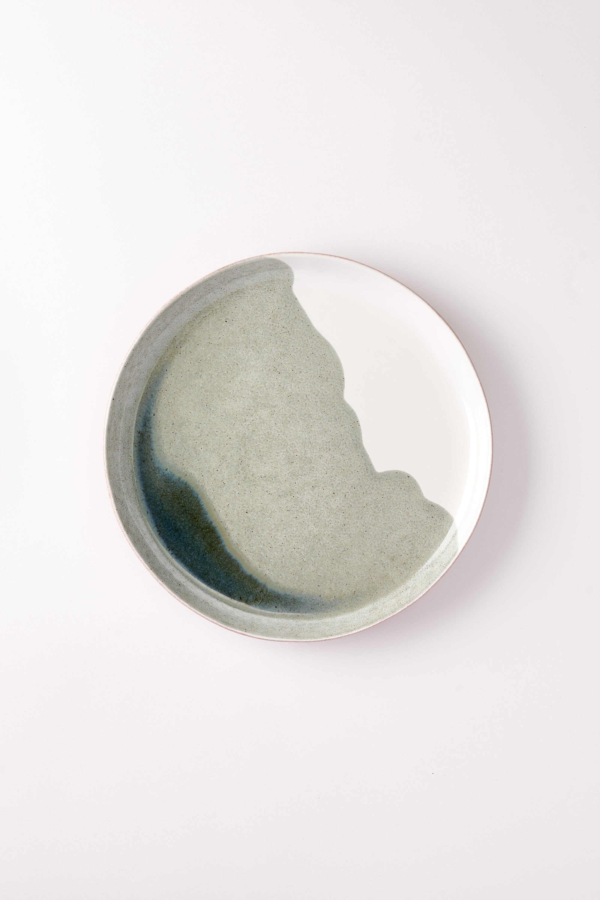 Oriana’s Ashes Salad Plate with Moss Overglaze