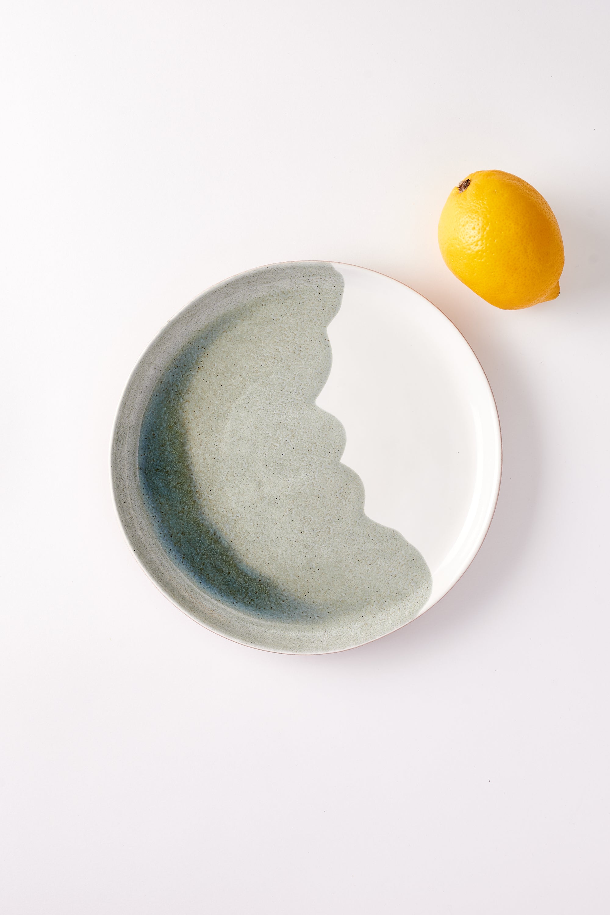 Oriana’s Ashes Salad Plate with Moss Overglaze