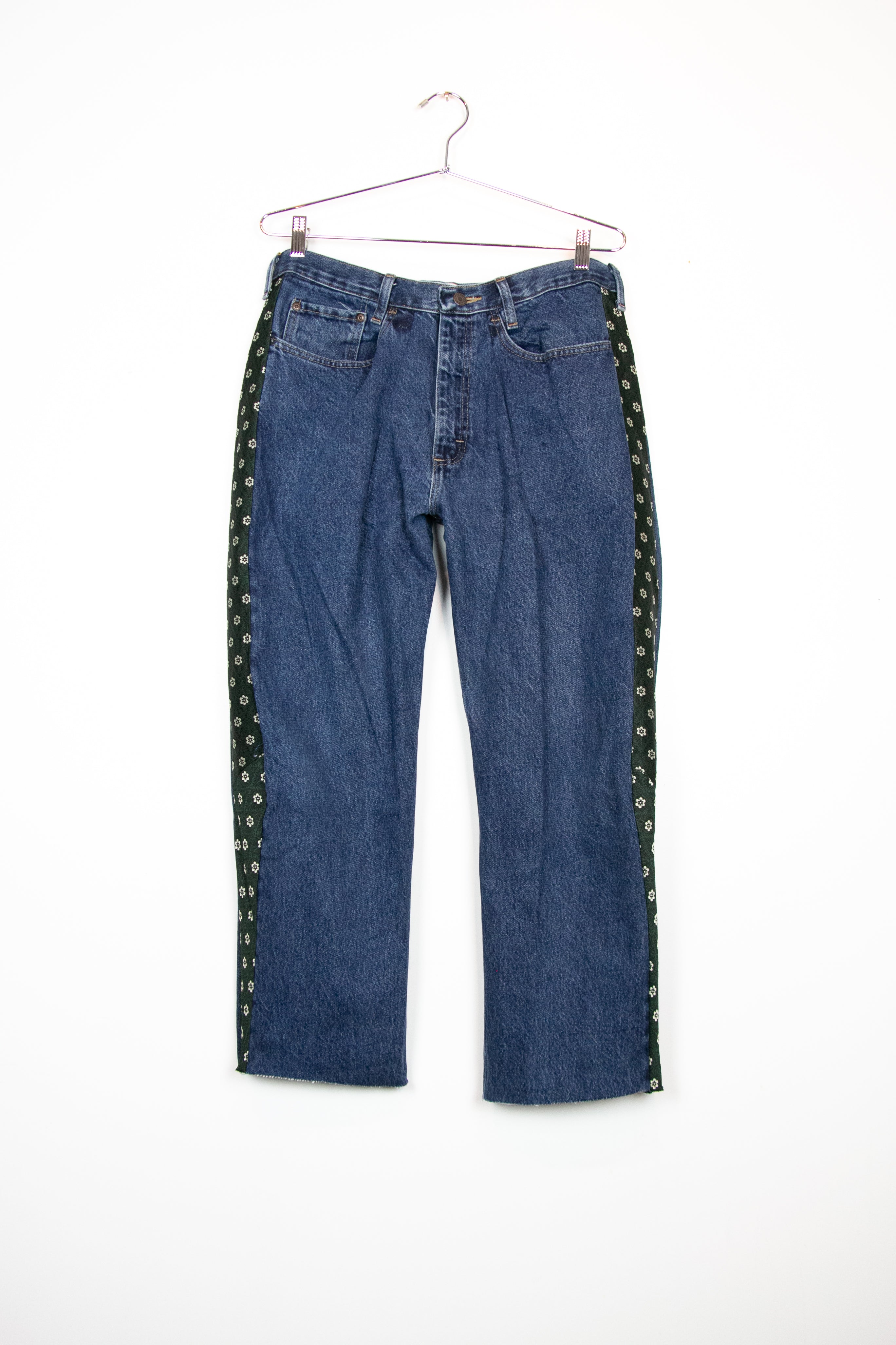 JACQUARD PANEL JEANS