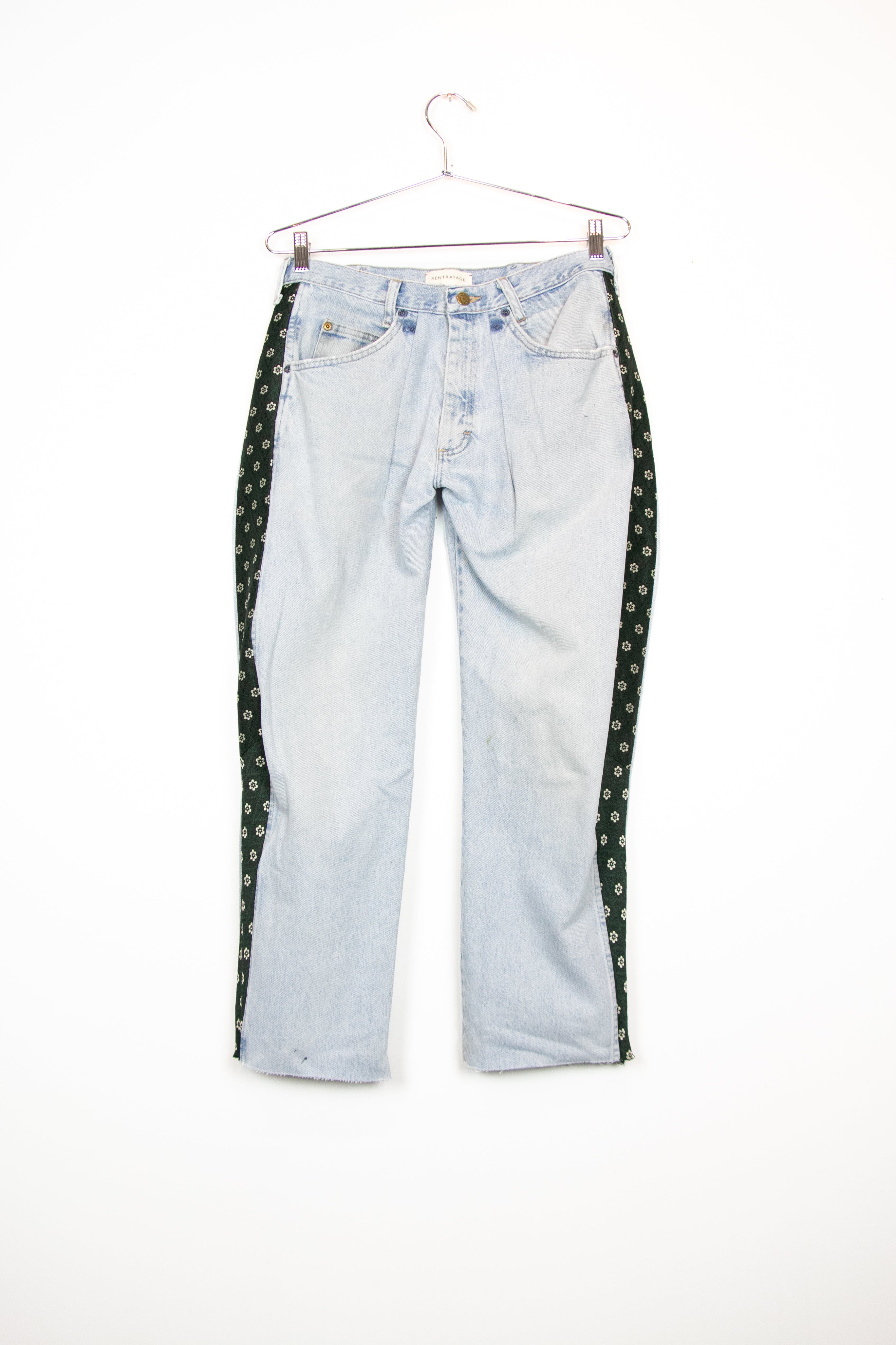 JACQUARD PANEL JEANS