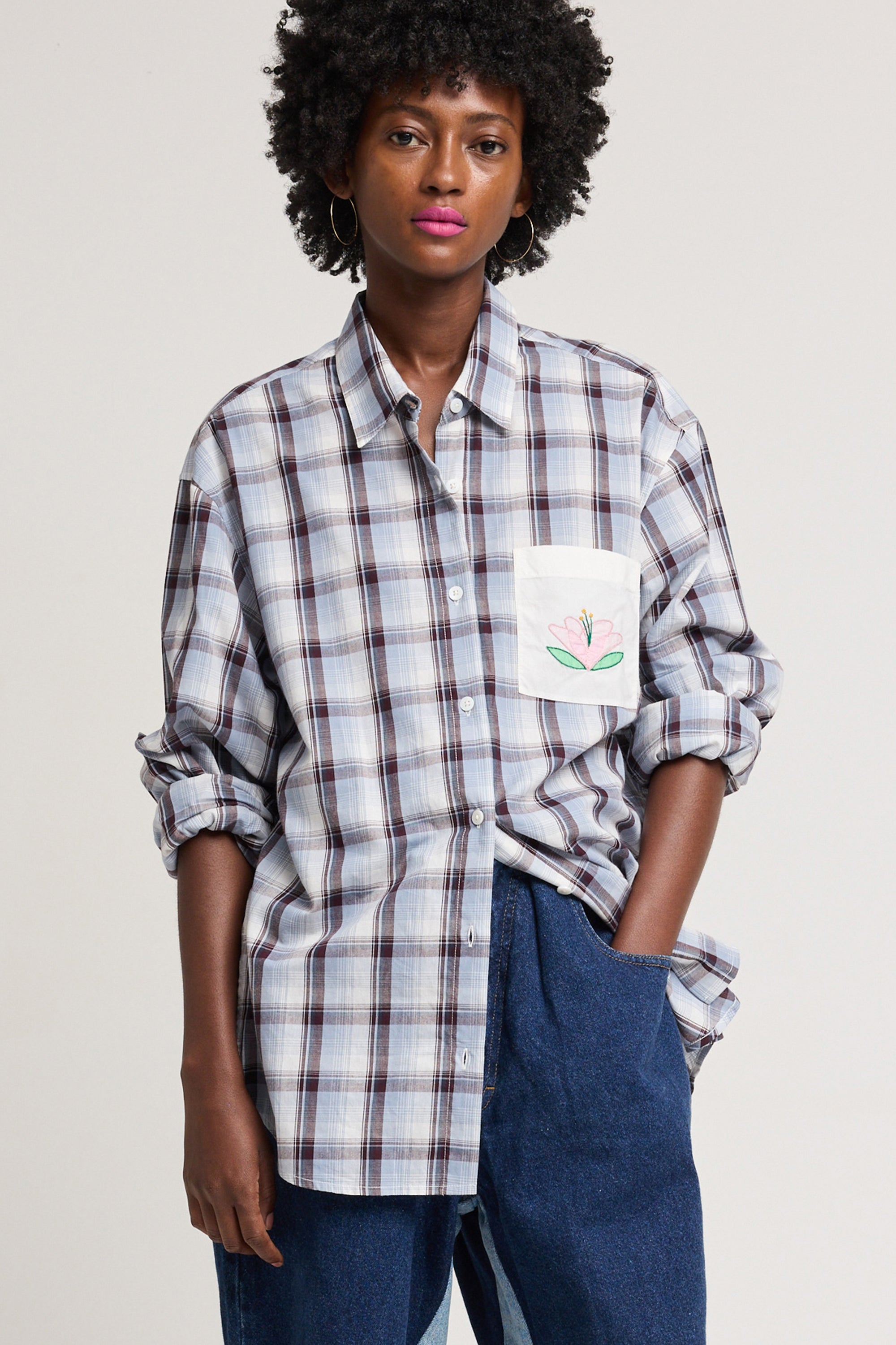 KING EDDY TOP IN Plaid