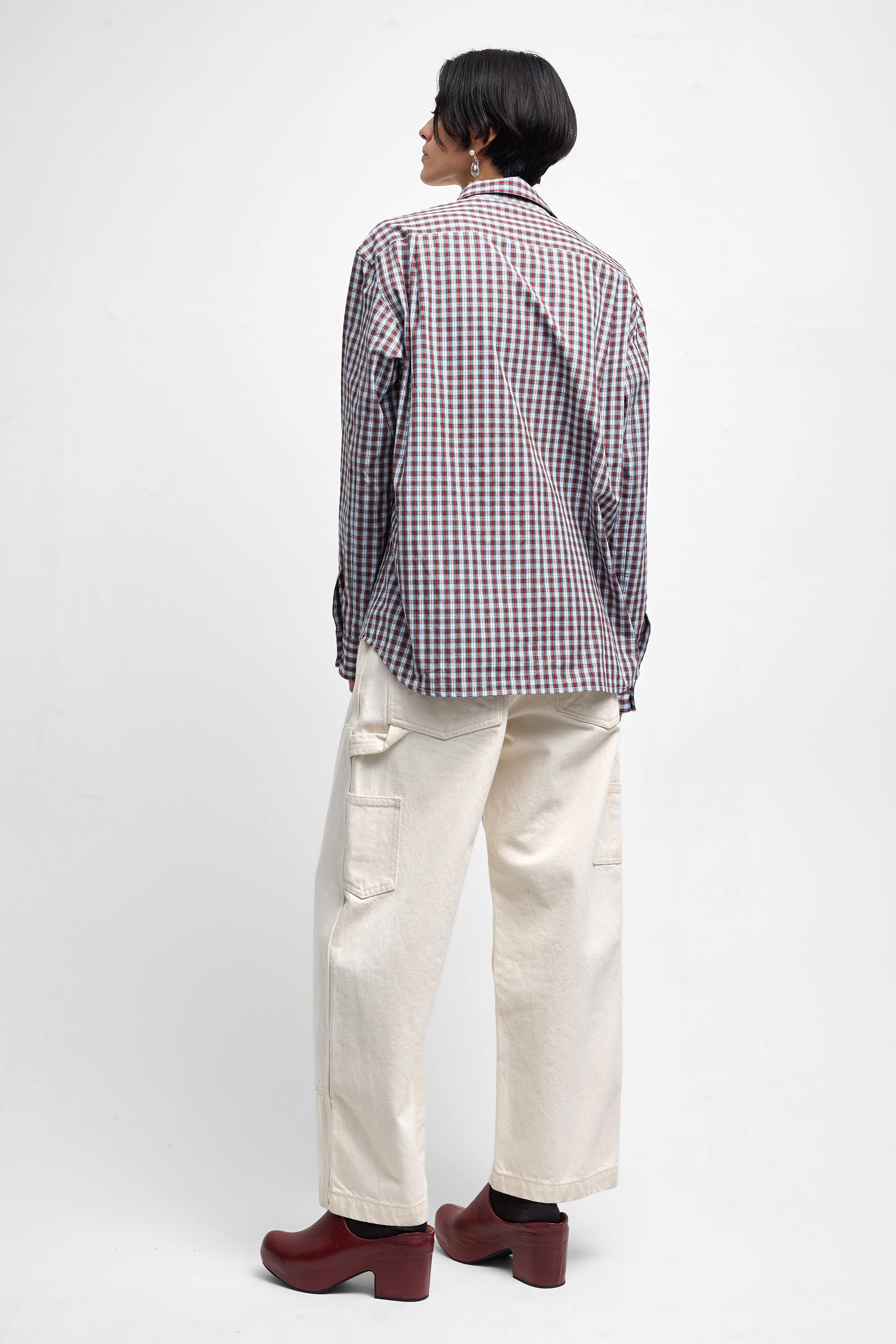 King Eddy Blouse in Red Plaid