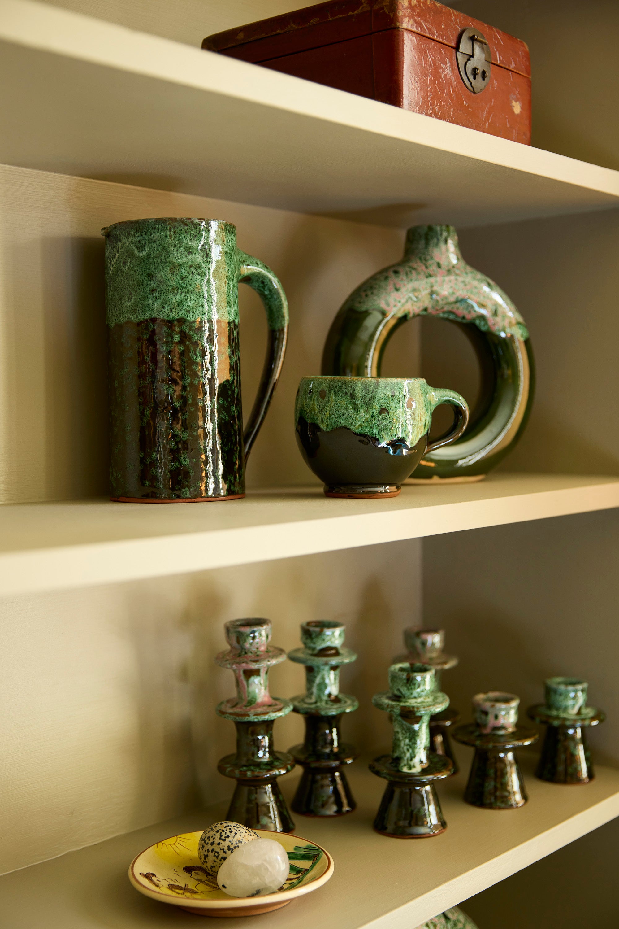 Marrakechi Ceramic Pitcher in Azure