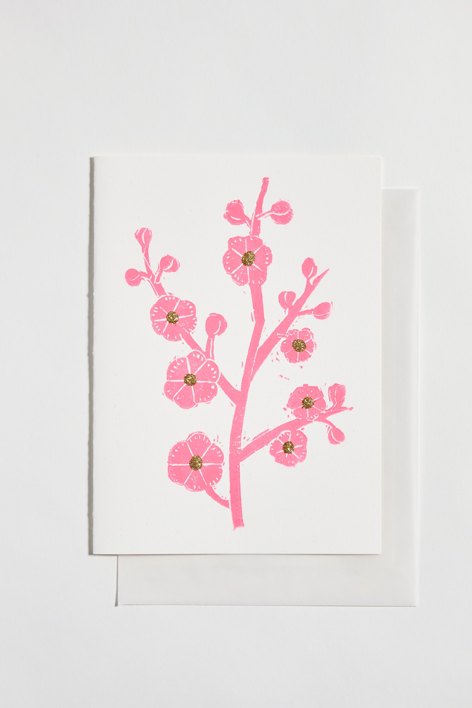 Minnieolga Handmade Card - Cherry Blossom