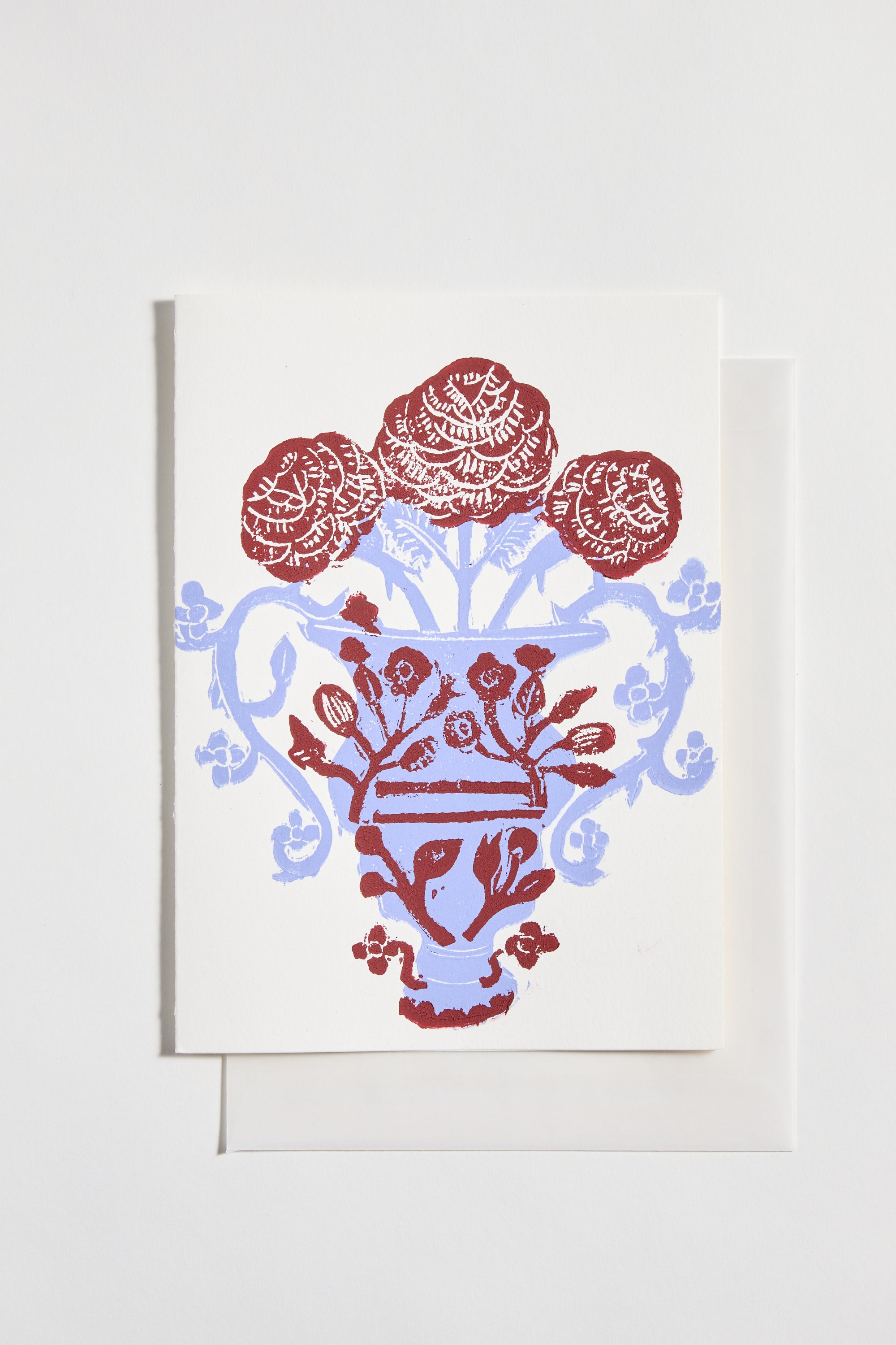 Minnieolga Handmade Card - Georgian Vase