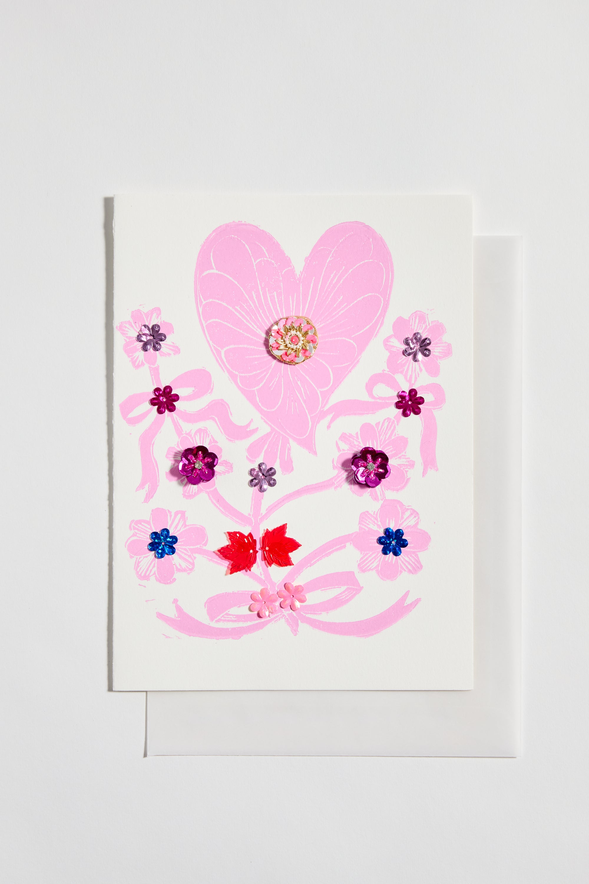 Minnieolga Pink Heart Flowers