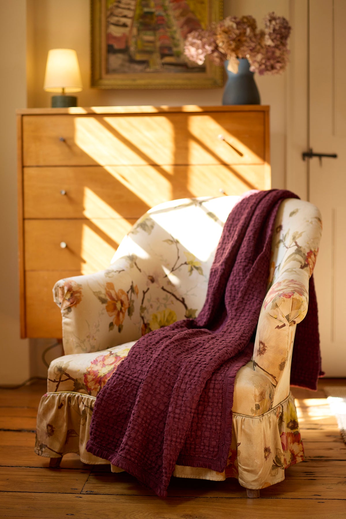 Morno Throw Blanket in Fig