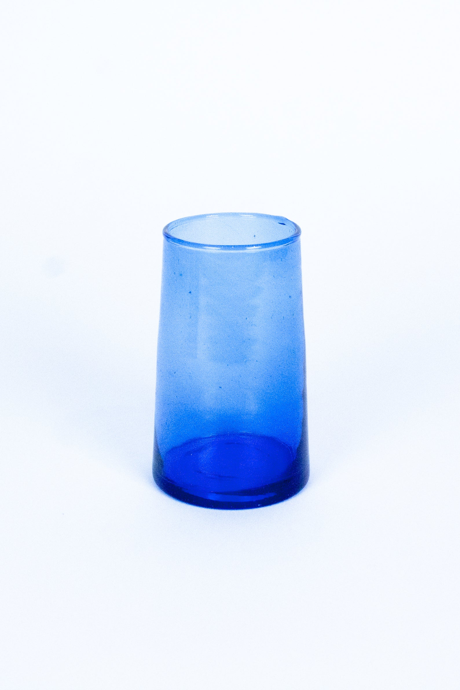 Tall Cone Moroccan Drinking Glasses in Cobalt, SET OF 6