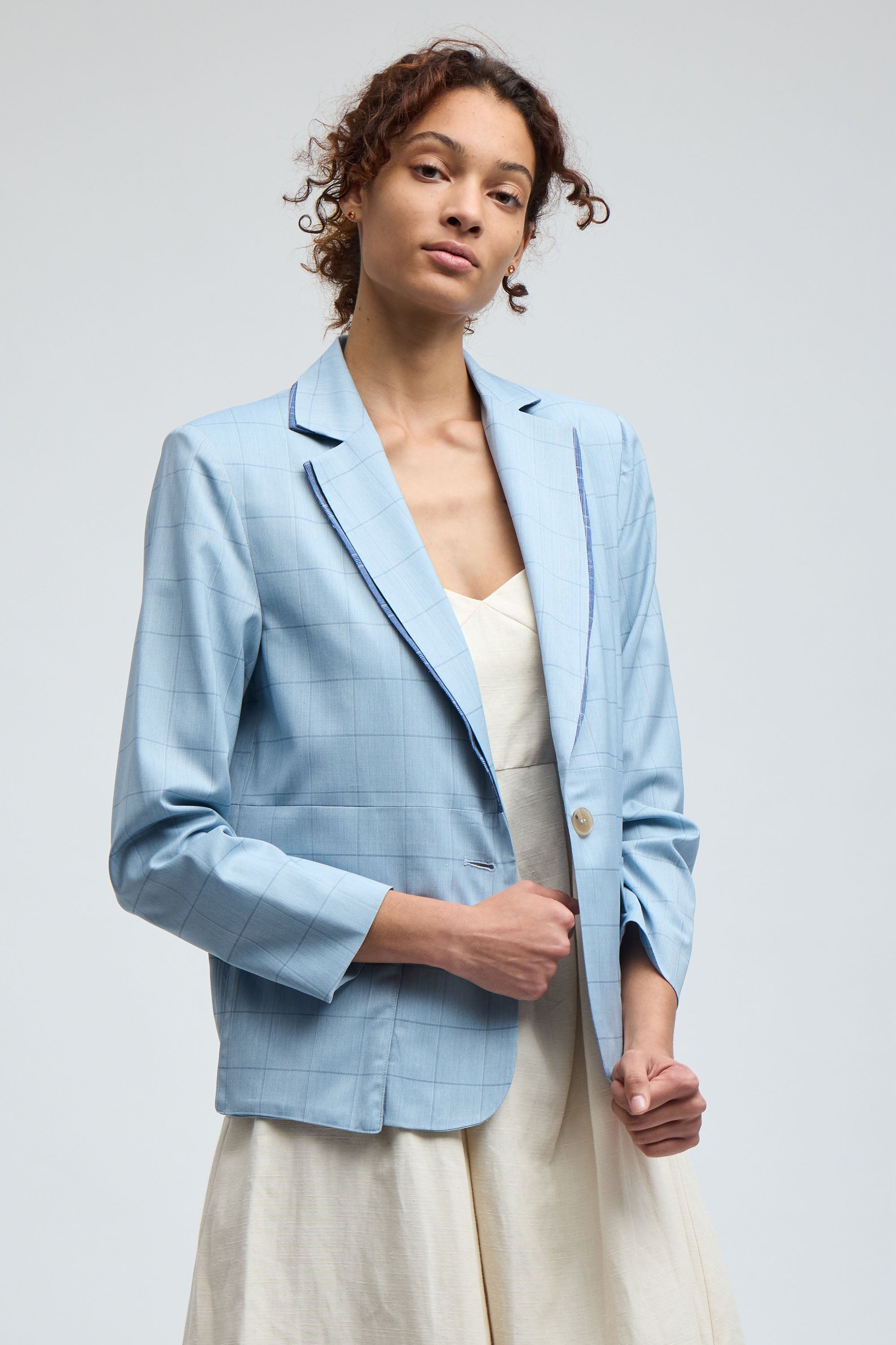 Fortune Blazer in Spring Check