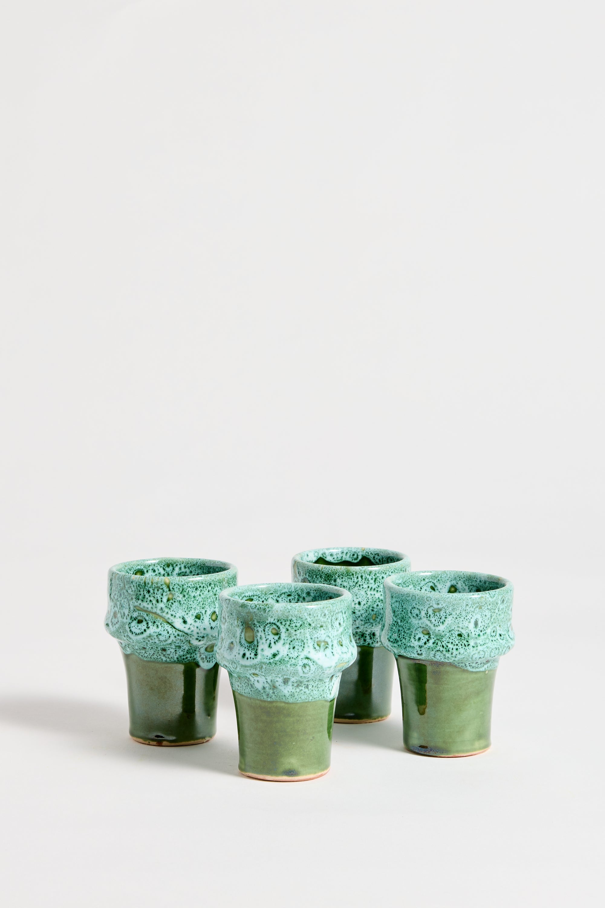 Marrakechi Azure Ceramic Small Cups - set of 4