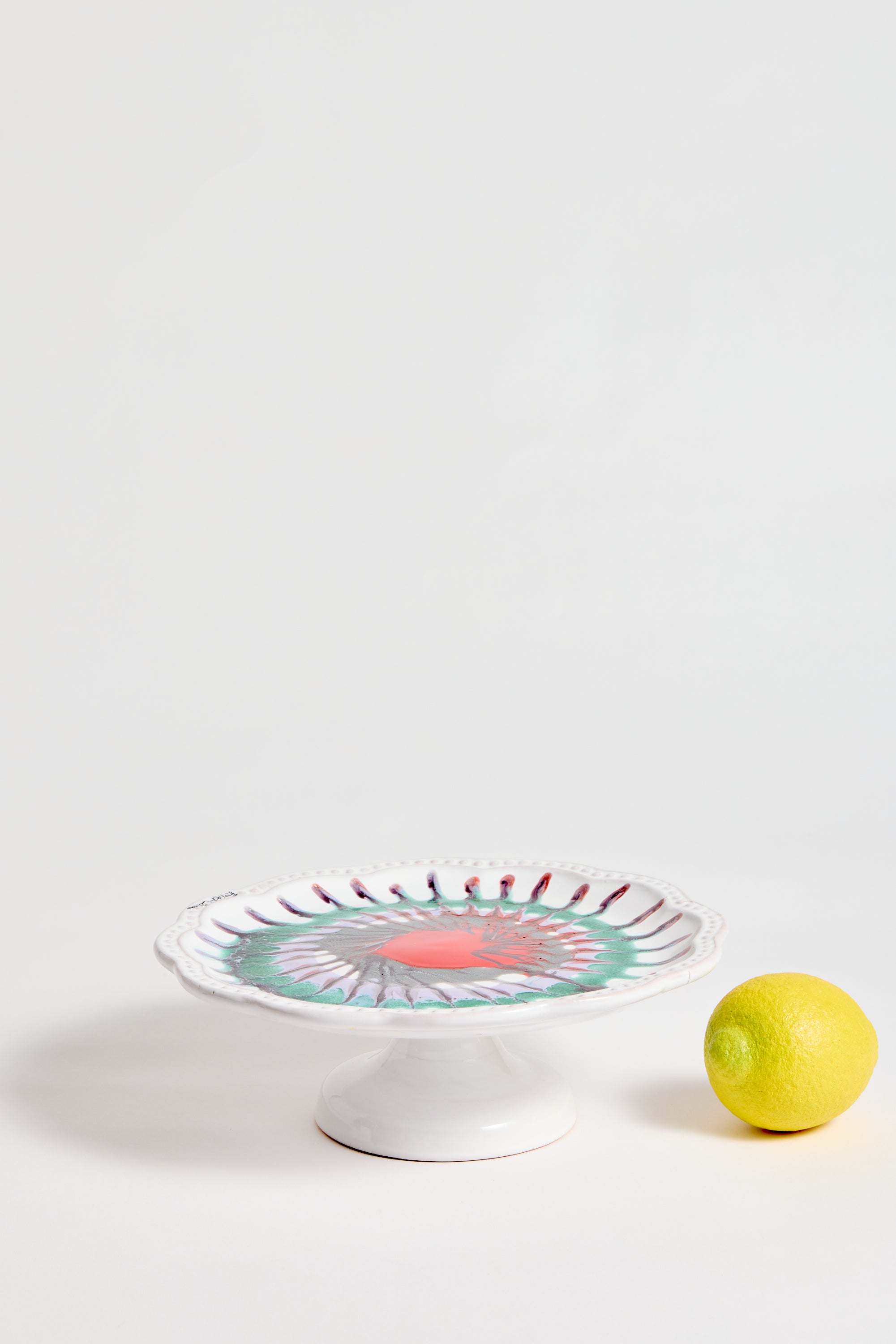 Nicola Fasano Ceramic Cake Plate