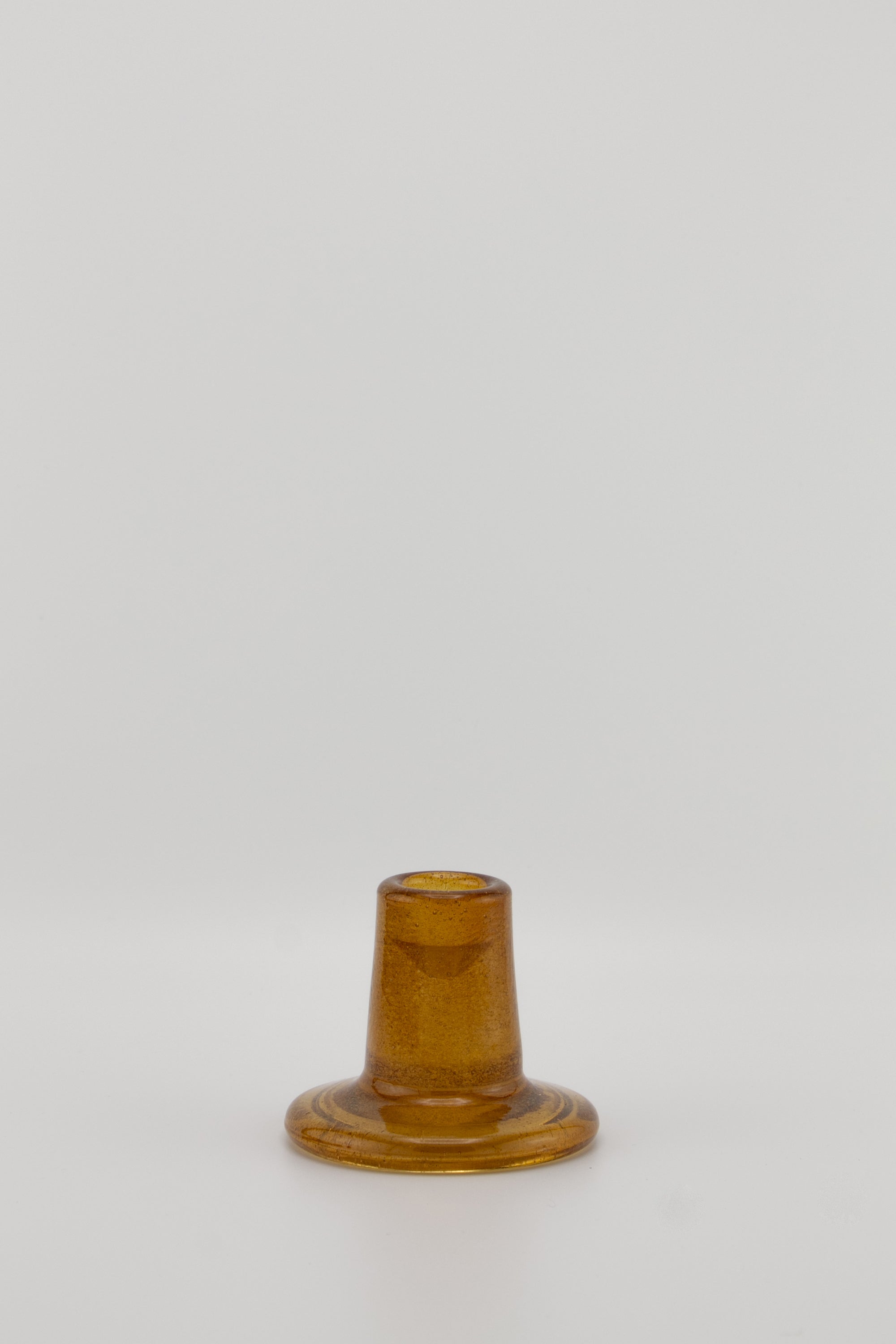 Recycled Glass Candleholder in Almond