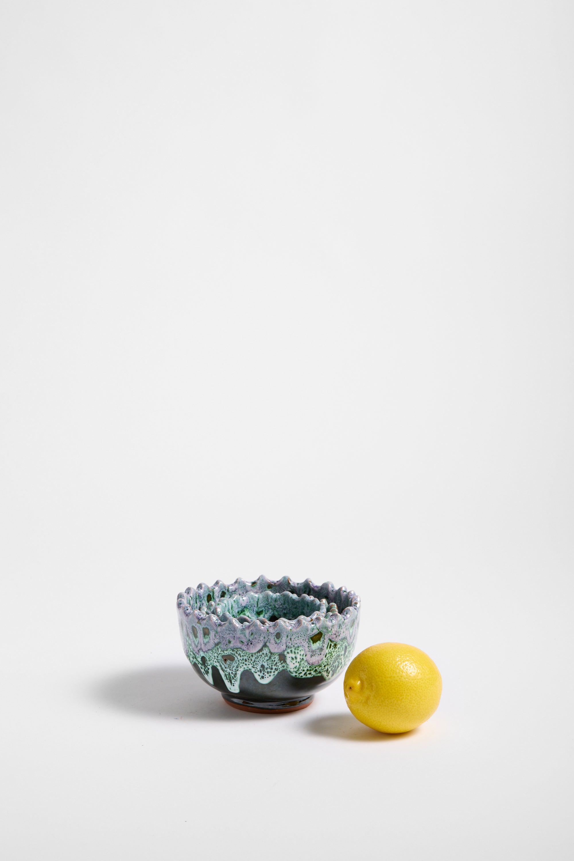 Marrakechi Ridge Edge Bowls in Lavender - Set of 3