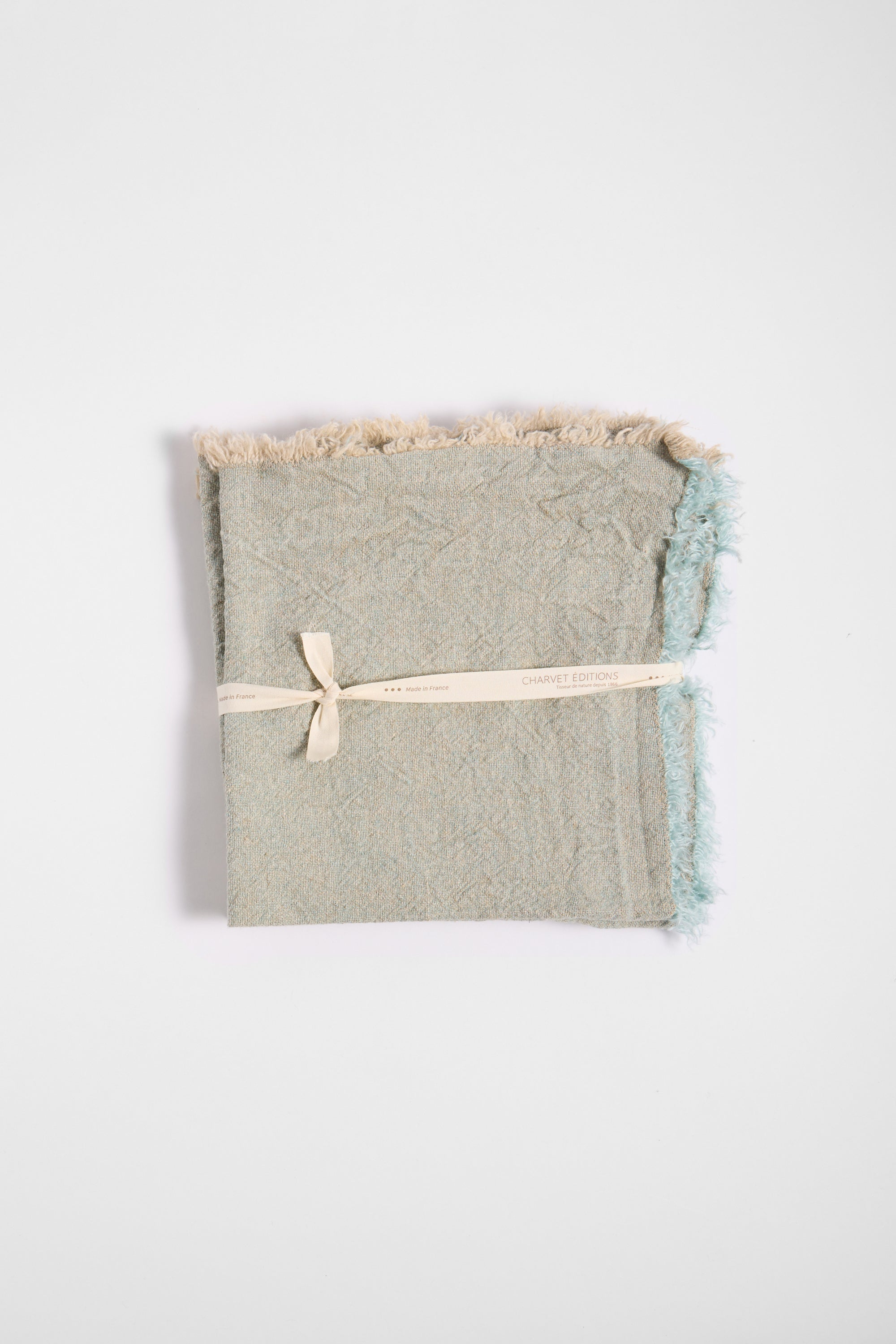 Charvet Linen Napkins in Mint set of 4