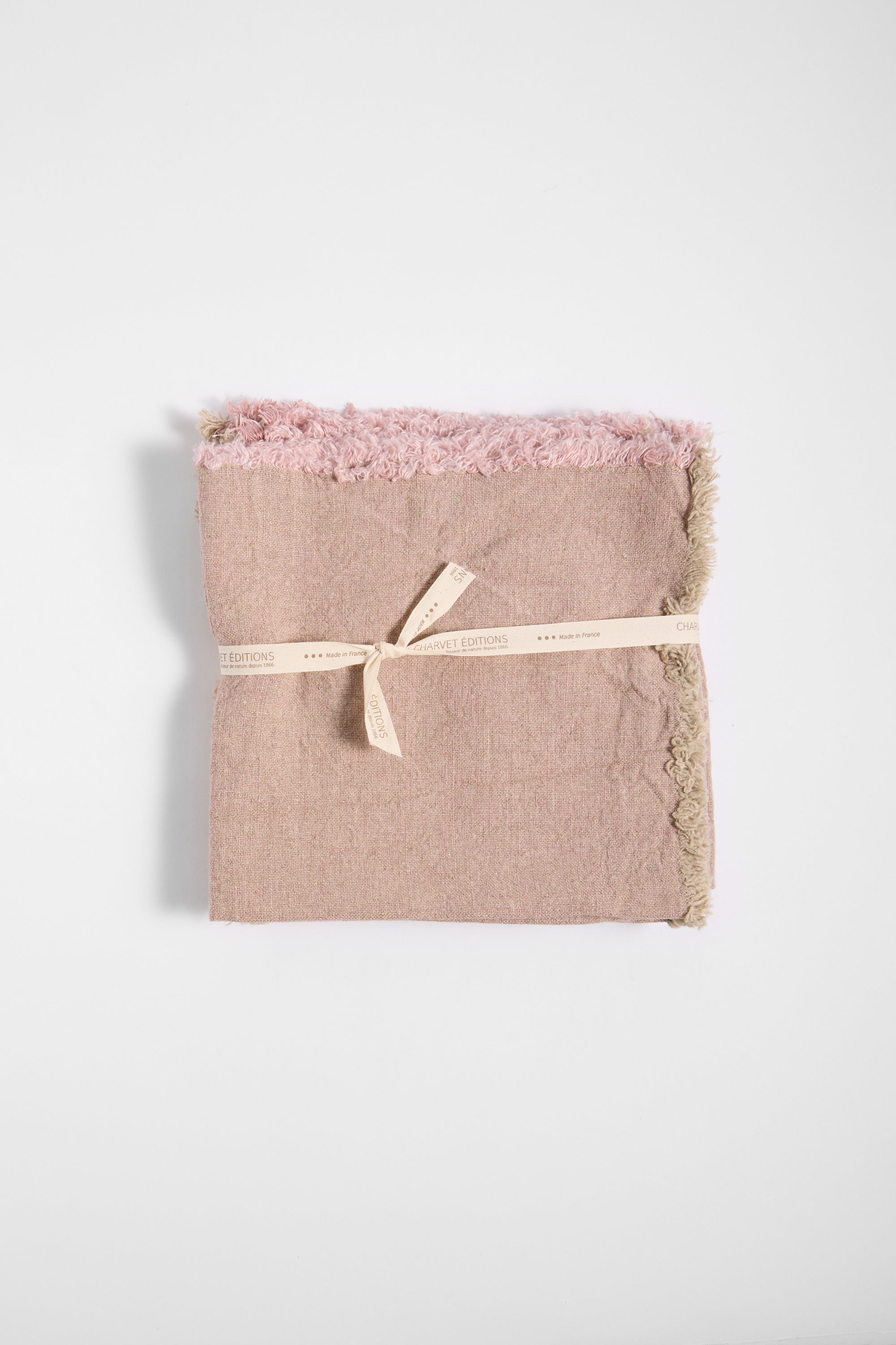 Charvet Linen Napkins in Rose set of 4