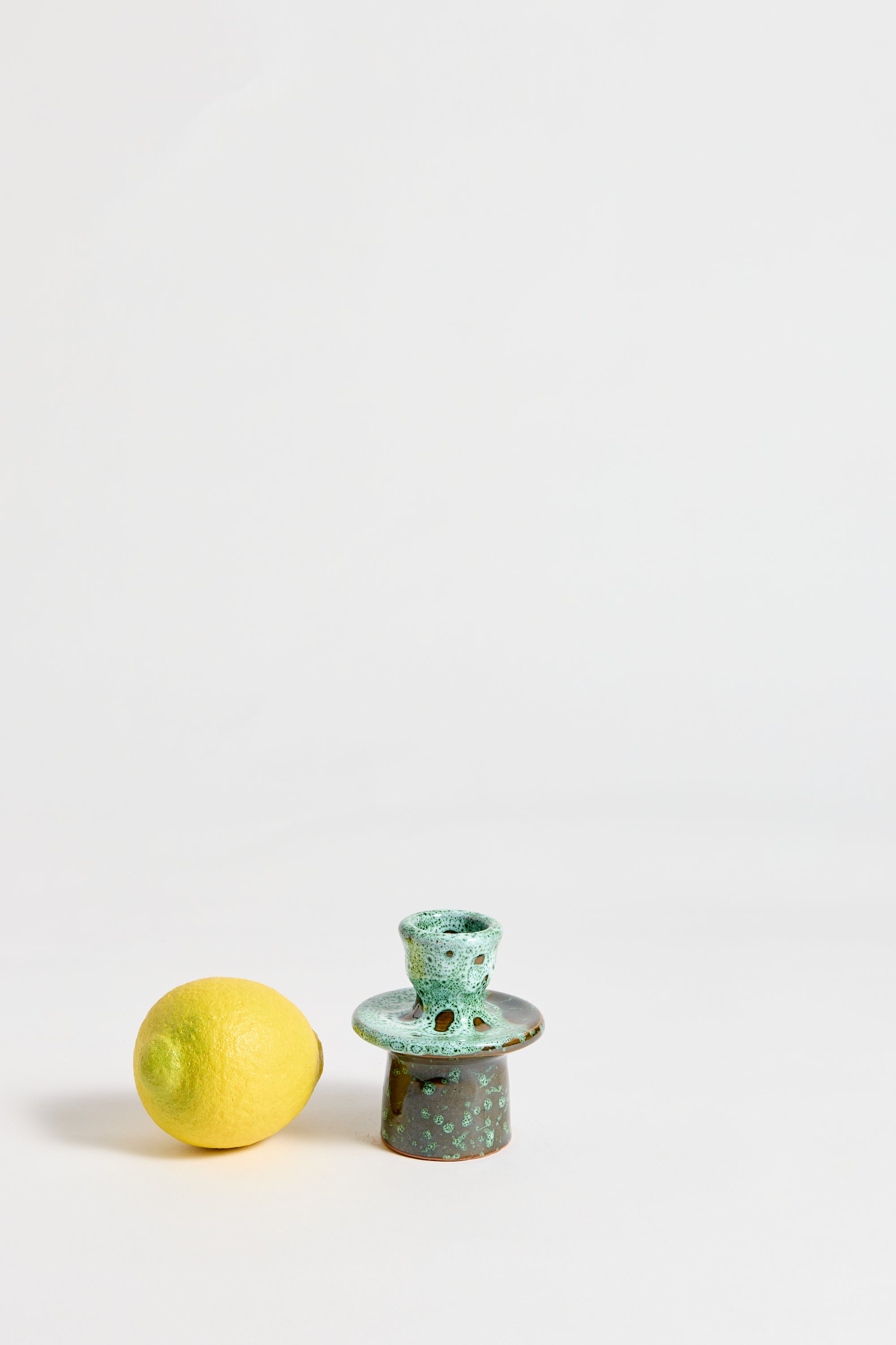 Marrakechi Ceramic Single Ring Candlestick