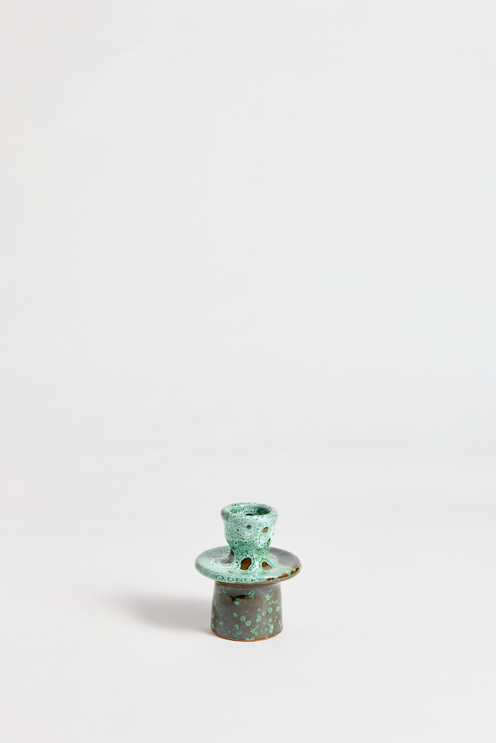 Marrakechi Ceramic Single Ring Candlestick