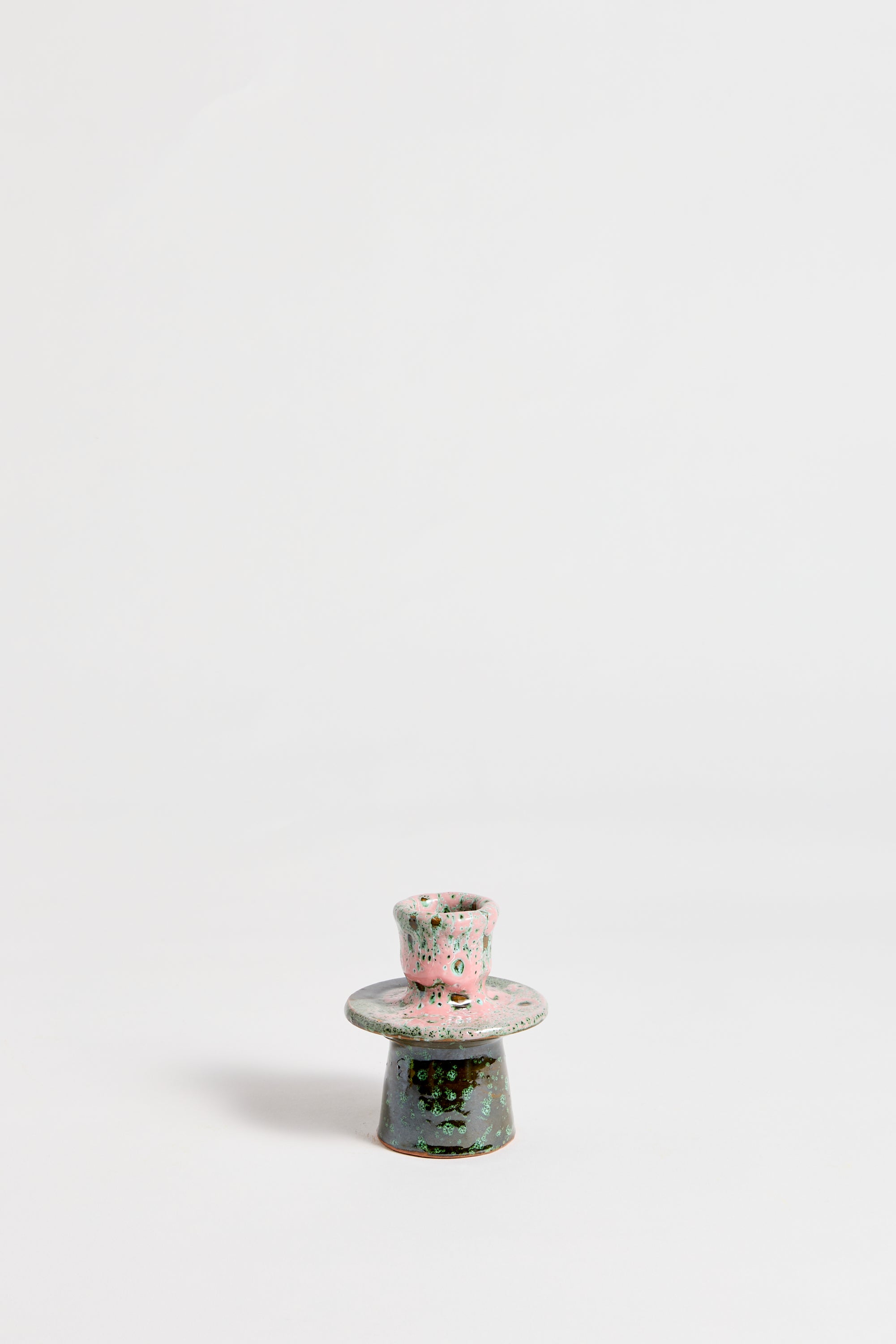 Marrakechi Rose Ceramic Single Ring Candlestick