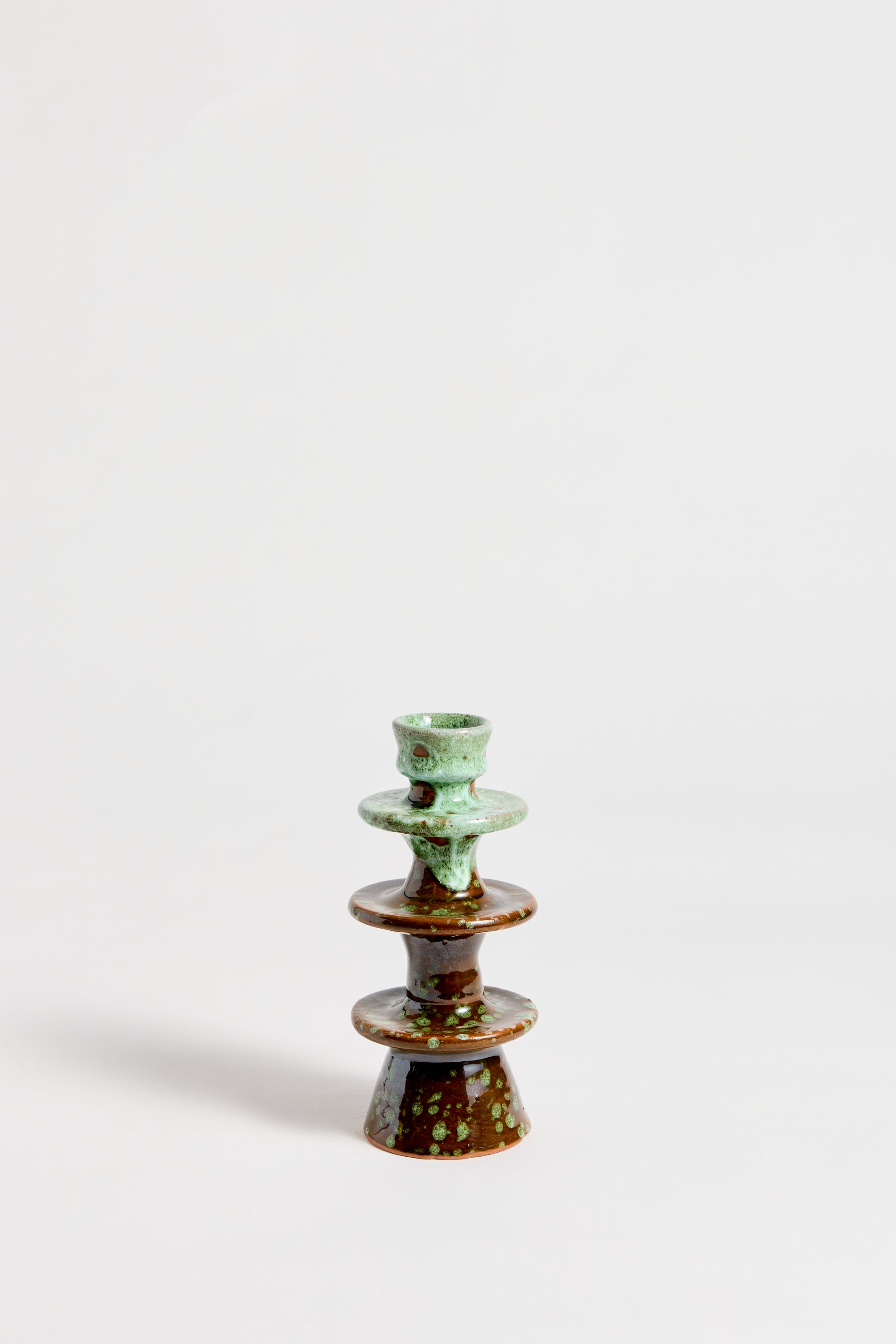 Marrakechi Ceramic Triple Ring Candlestick