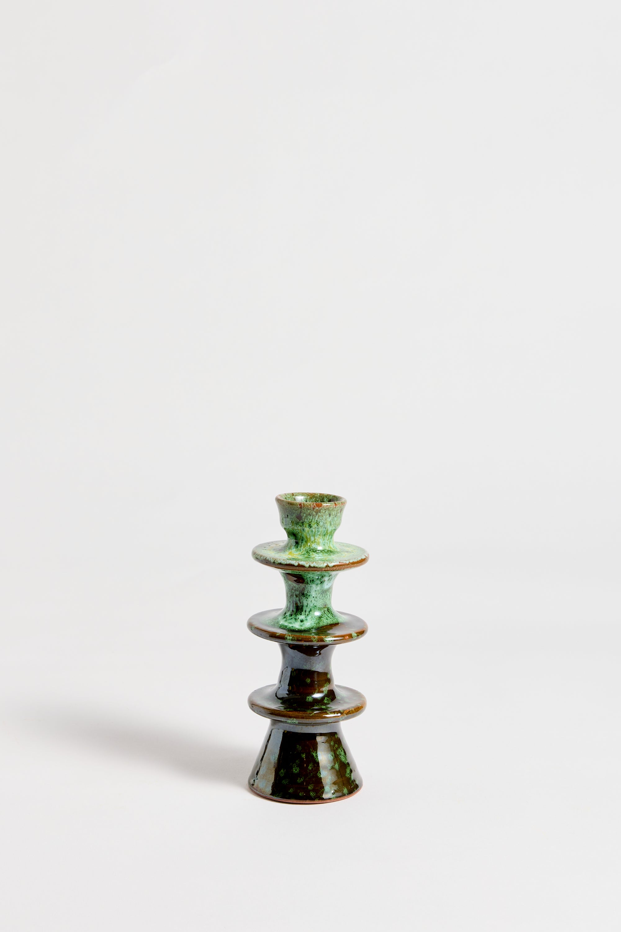 Marrakechi Ceramic Triple Ring Candlestick