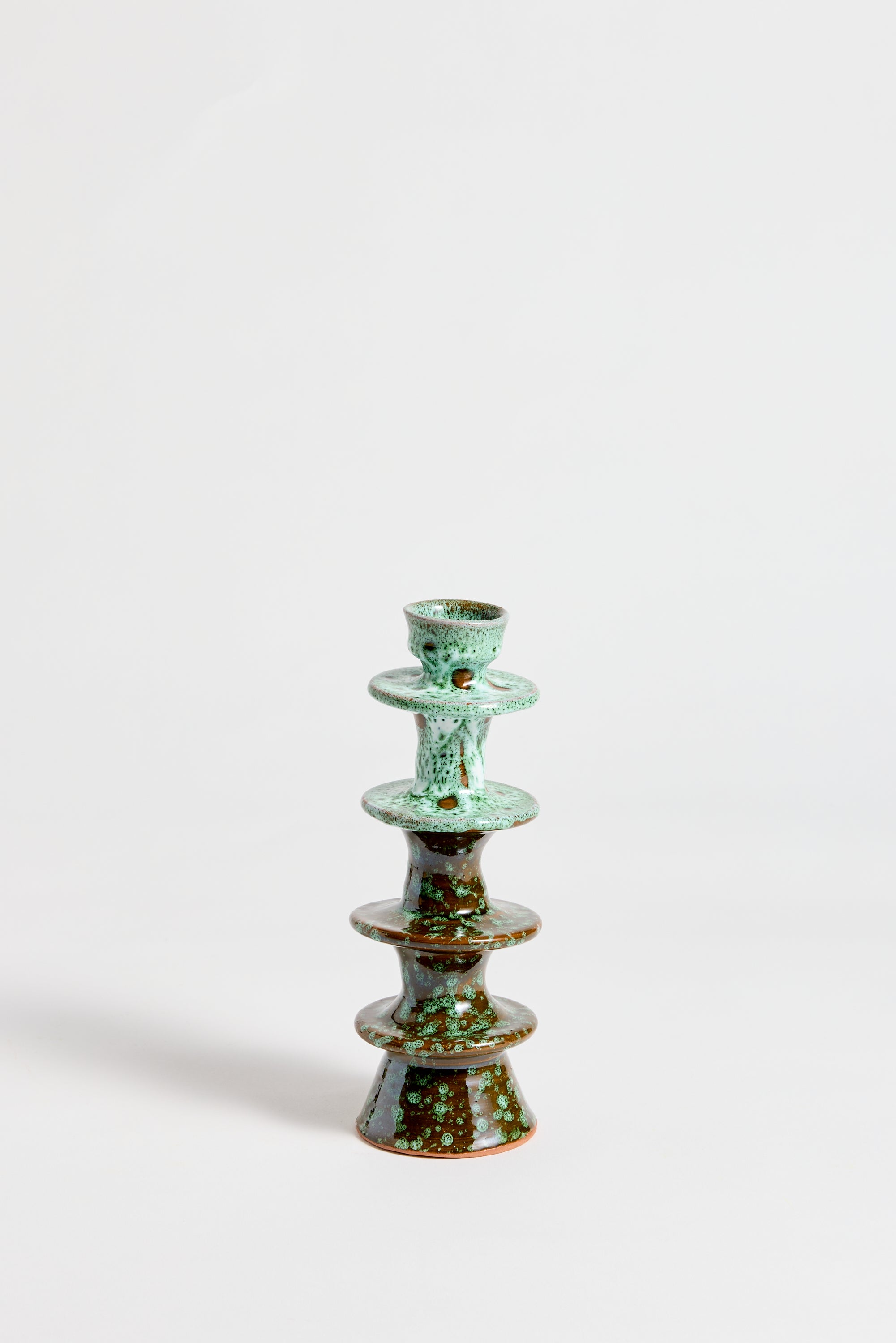 Marrakechi Ceramic Quadruple Ring Candlestick