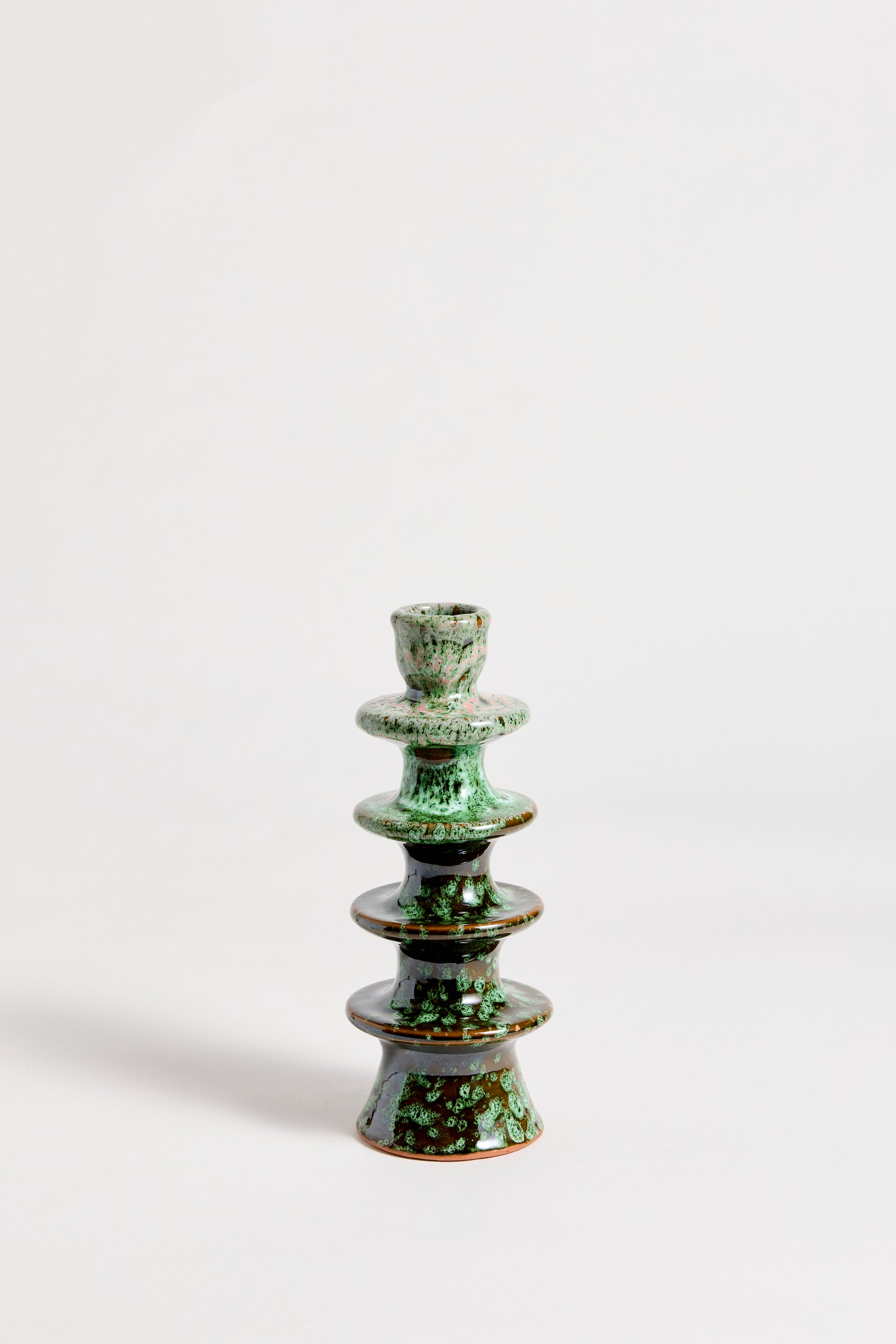 Marrakechi Rose Ceramic Quadruple Ring Candlestick