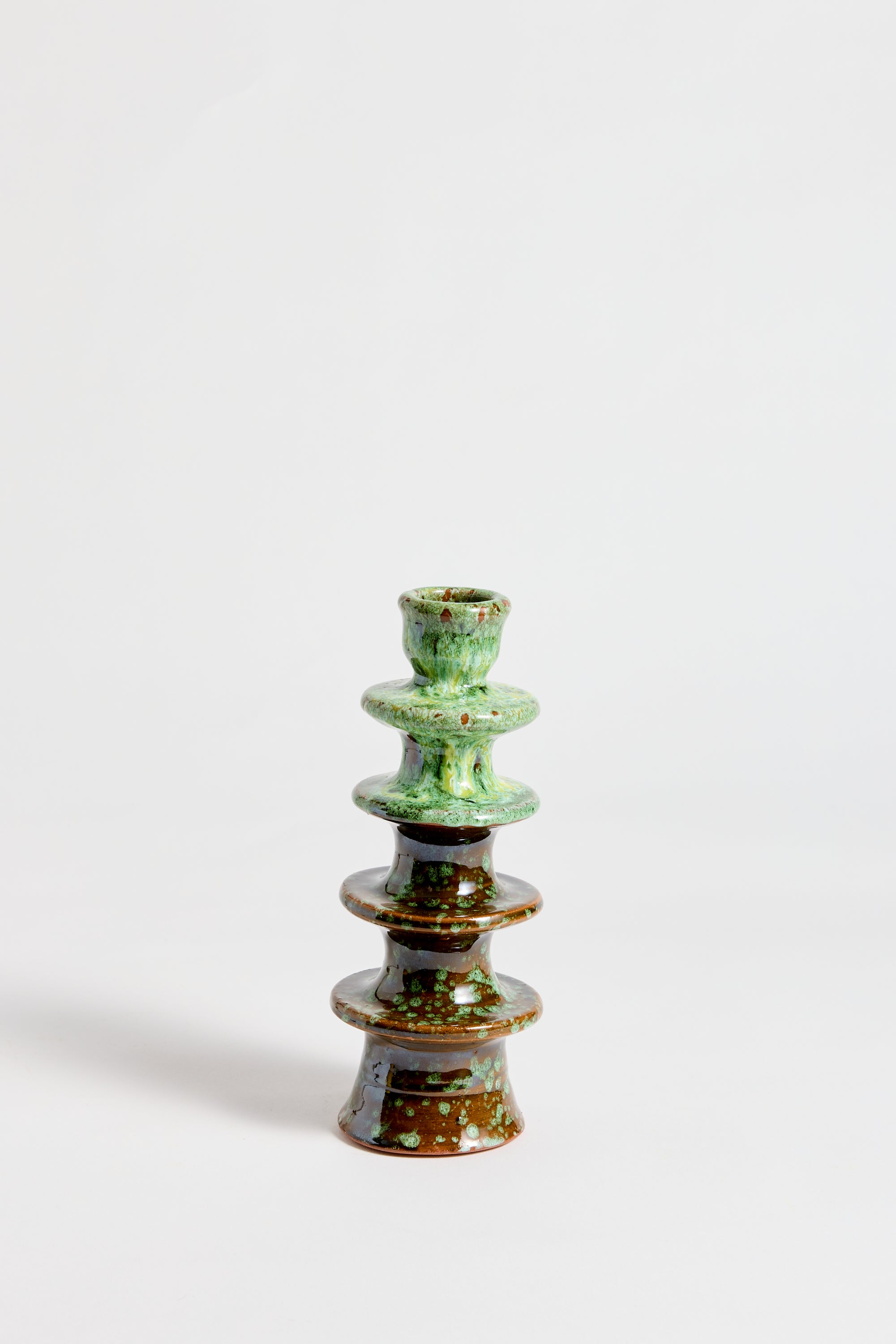 Marrakechi Ceramic Quadruple Ring Candlestick