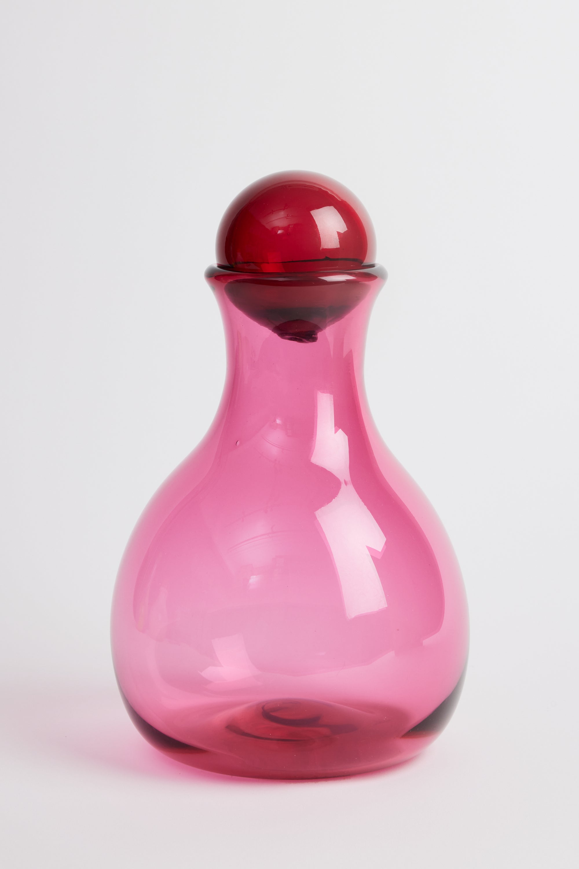 Michael Anchin Small Red Vase with Ball