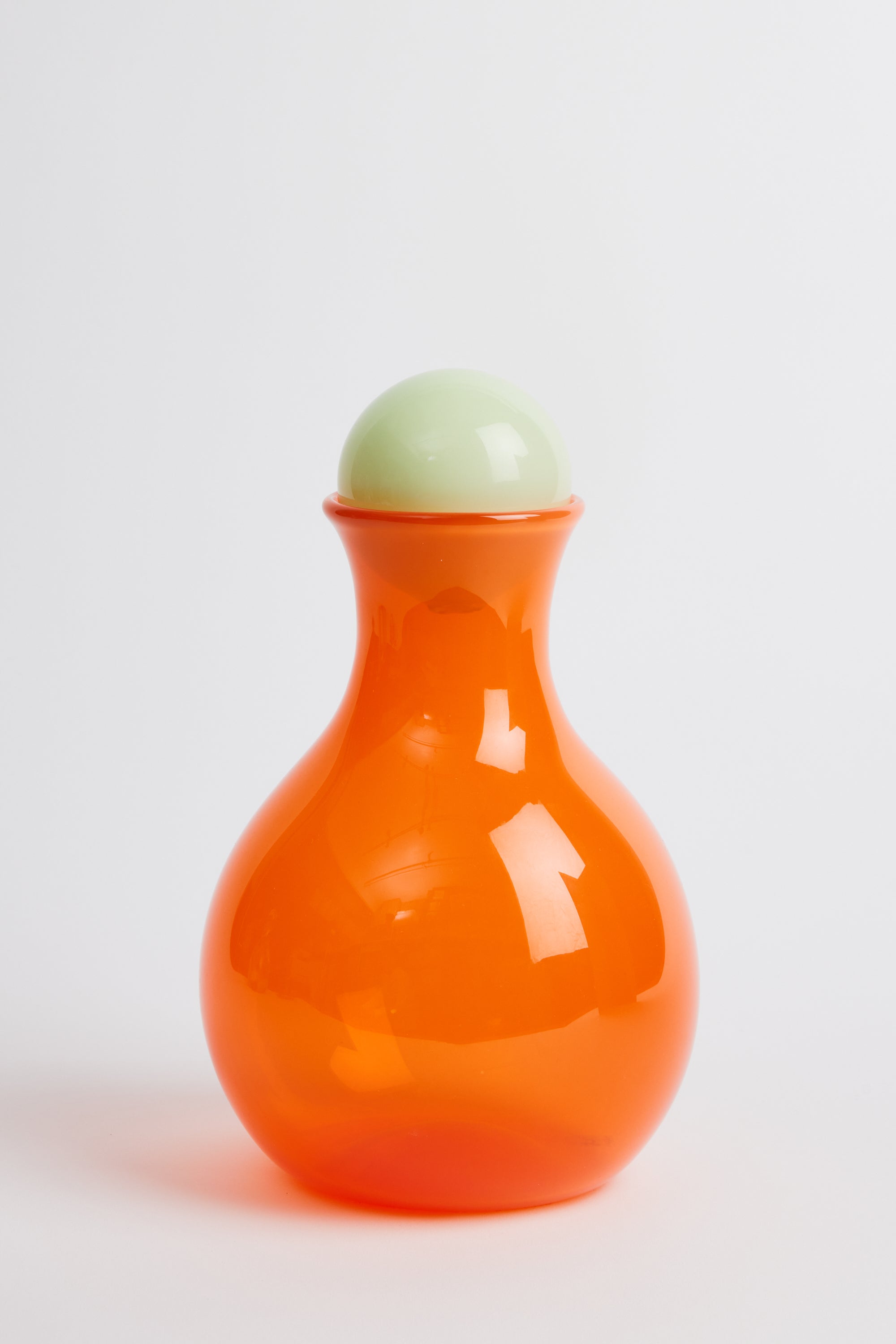 Michael Anchin Orange Vase with Ball