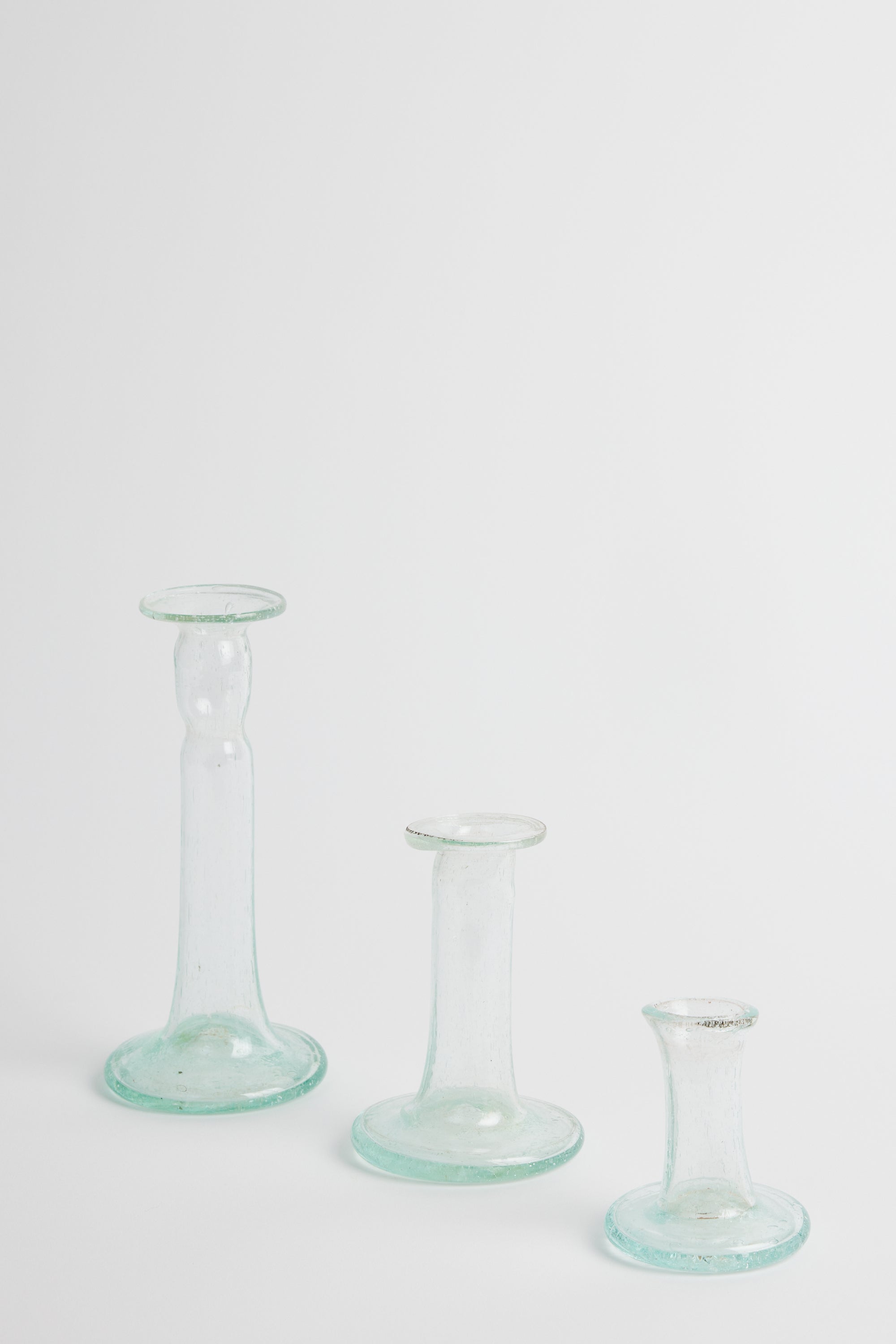 Egyptian Glass Candleholder set of 3