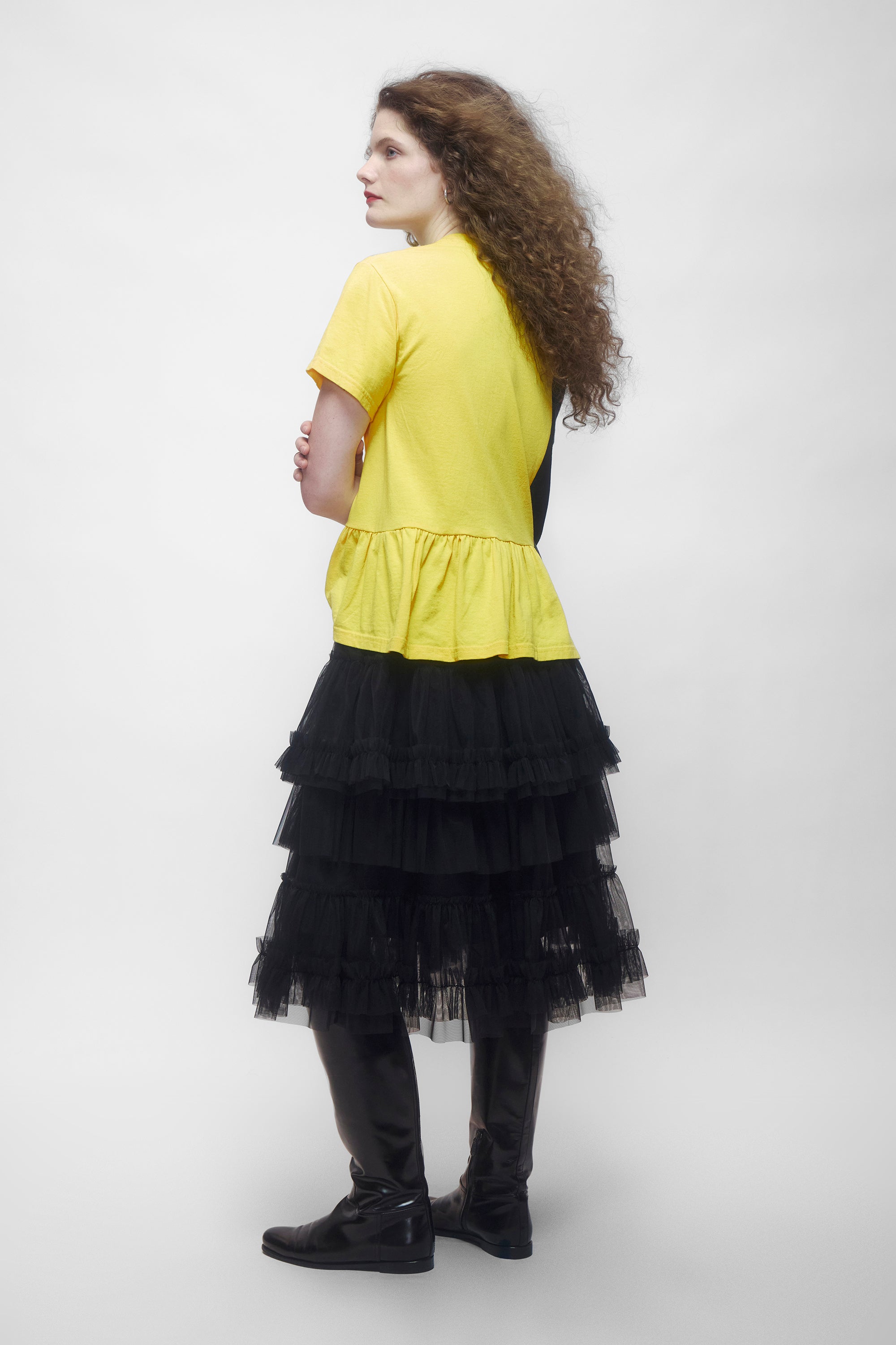 TWILIGHT SKIRT IN BLACK TULLE