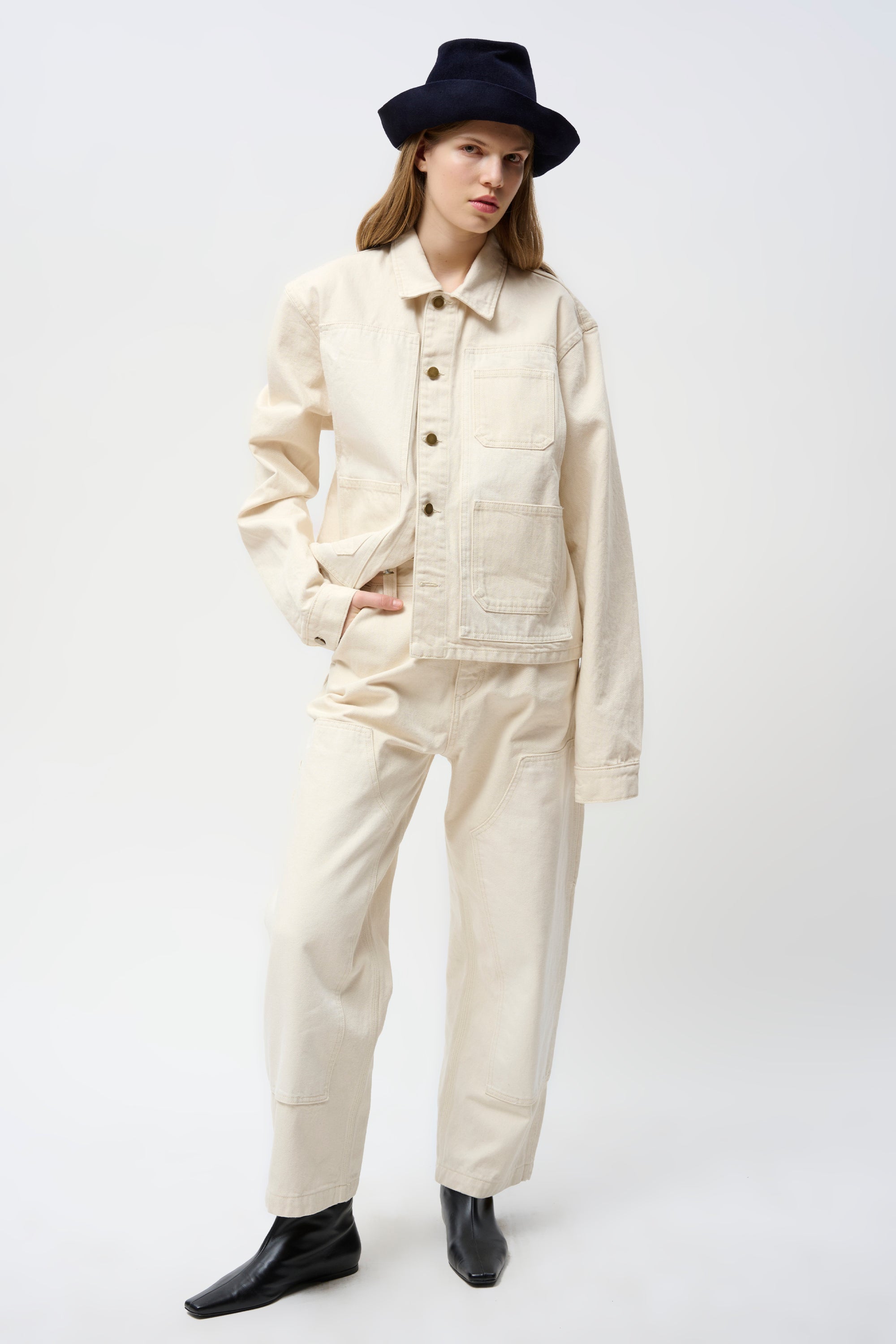 WORKMAN DENIM JACKET ECRU – Rentrayage