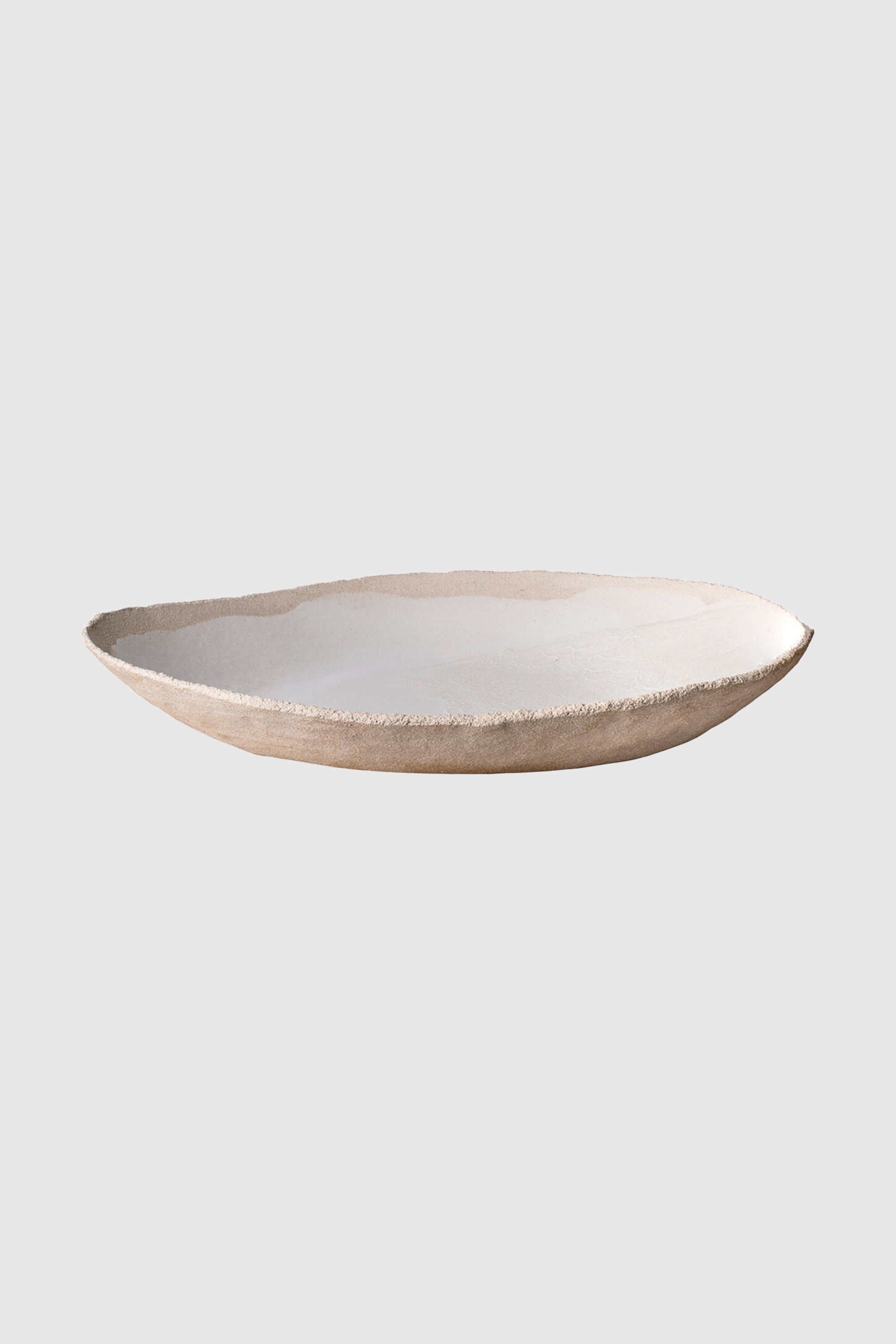 Wabi Large Oval Serving Dish in Blanc