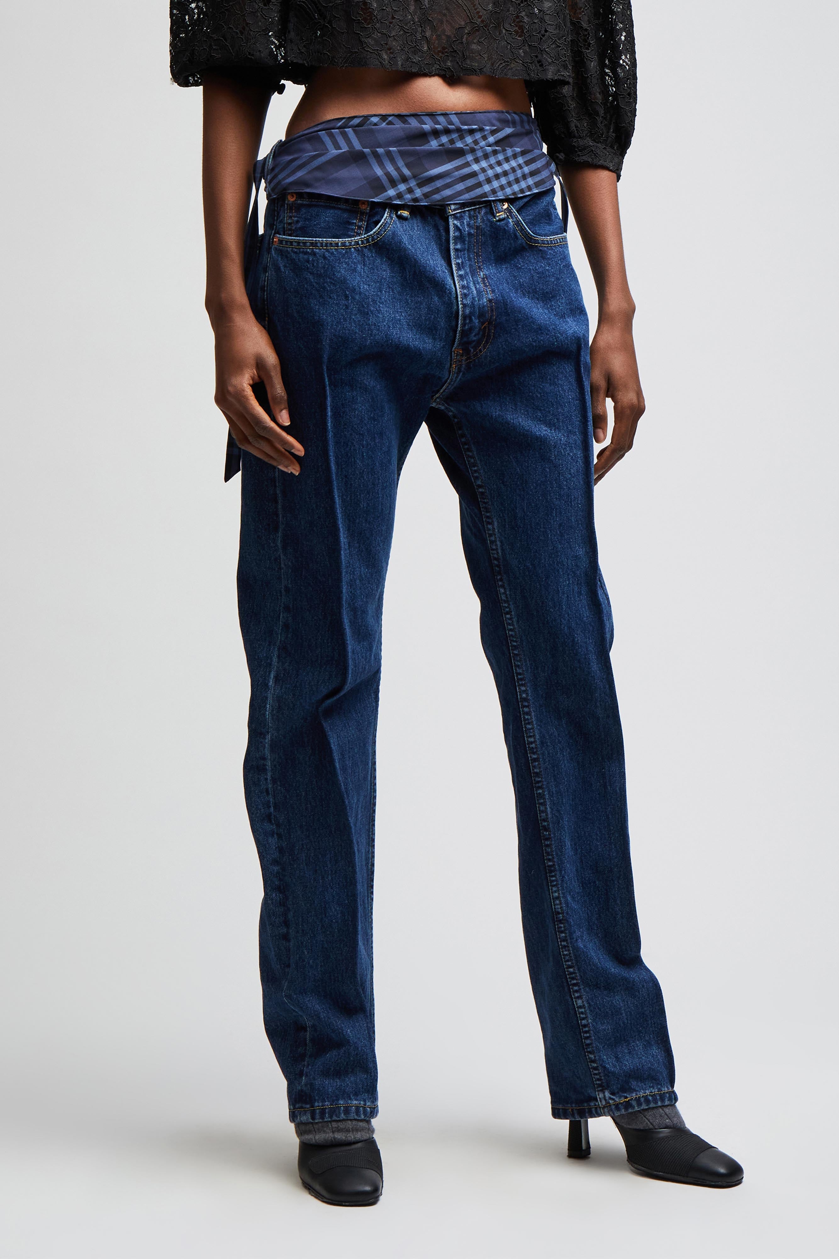 Cummerbund Panel Jeans