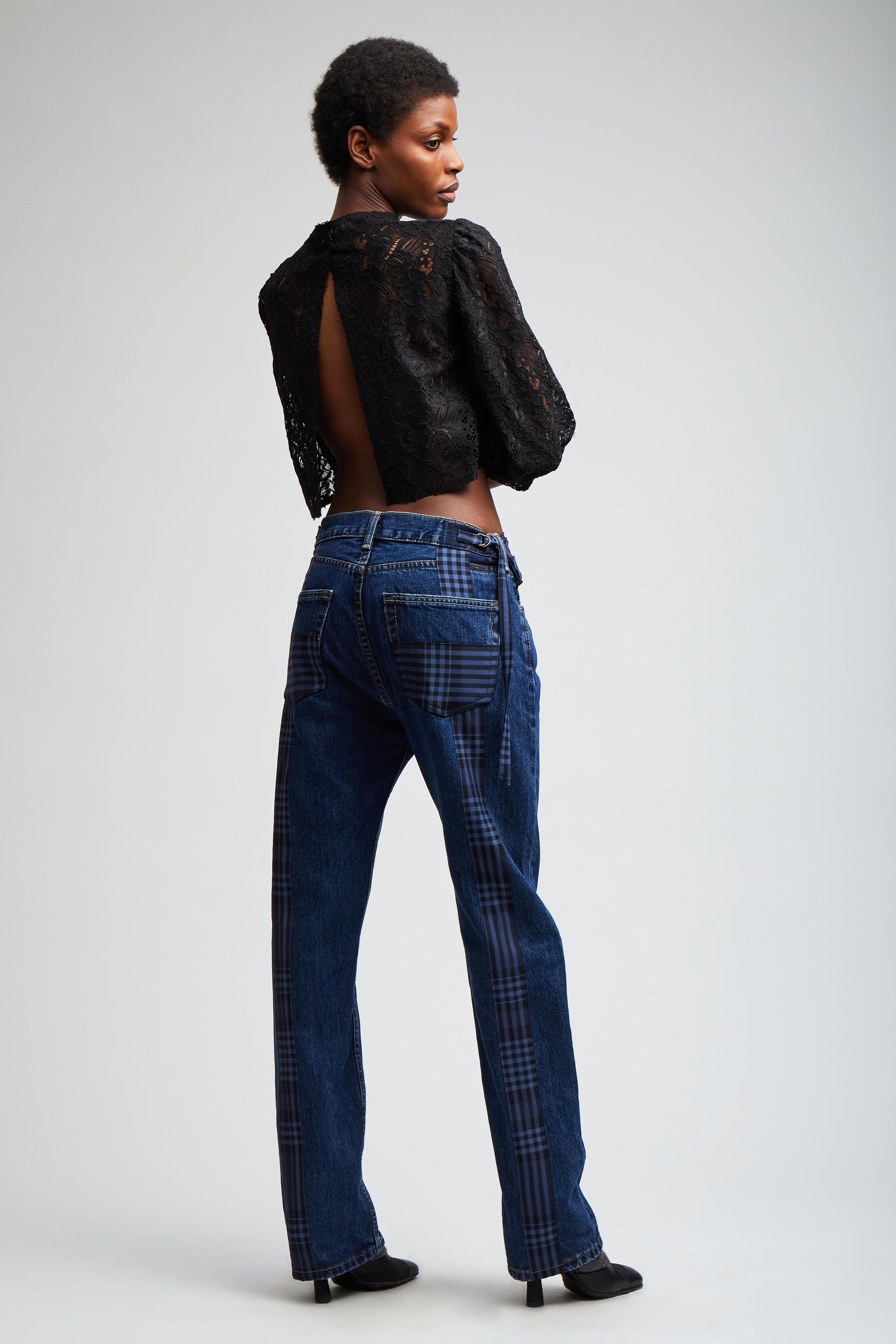 Cummerbund Panel Jeans