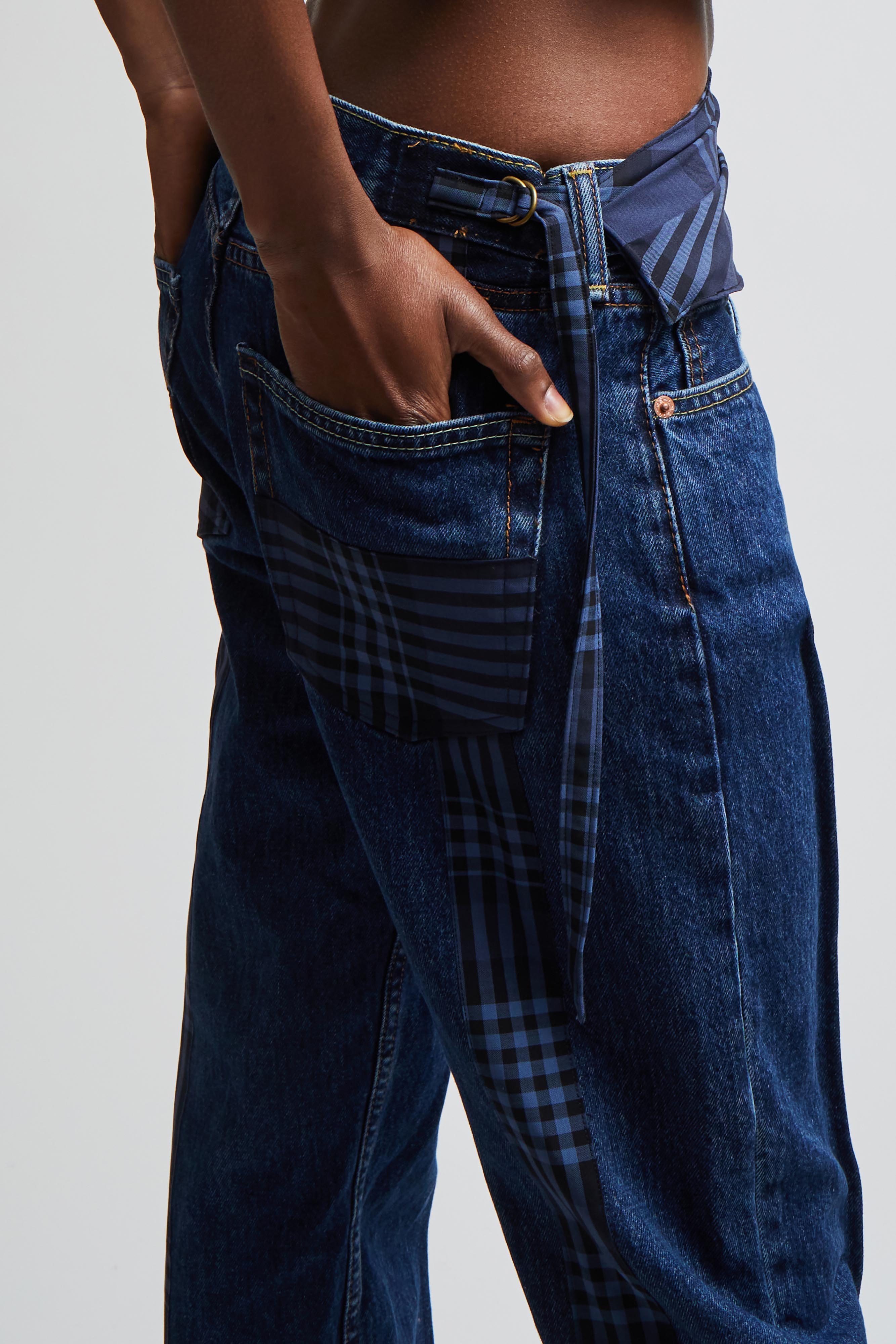 Cummerbund Panel Jeans