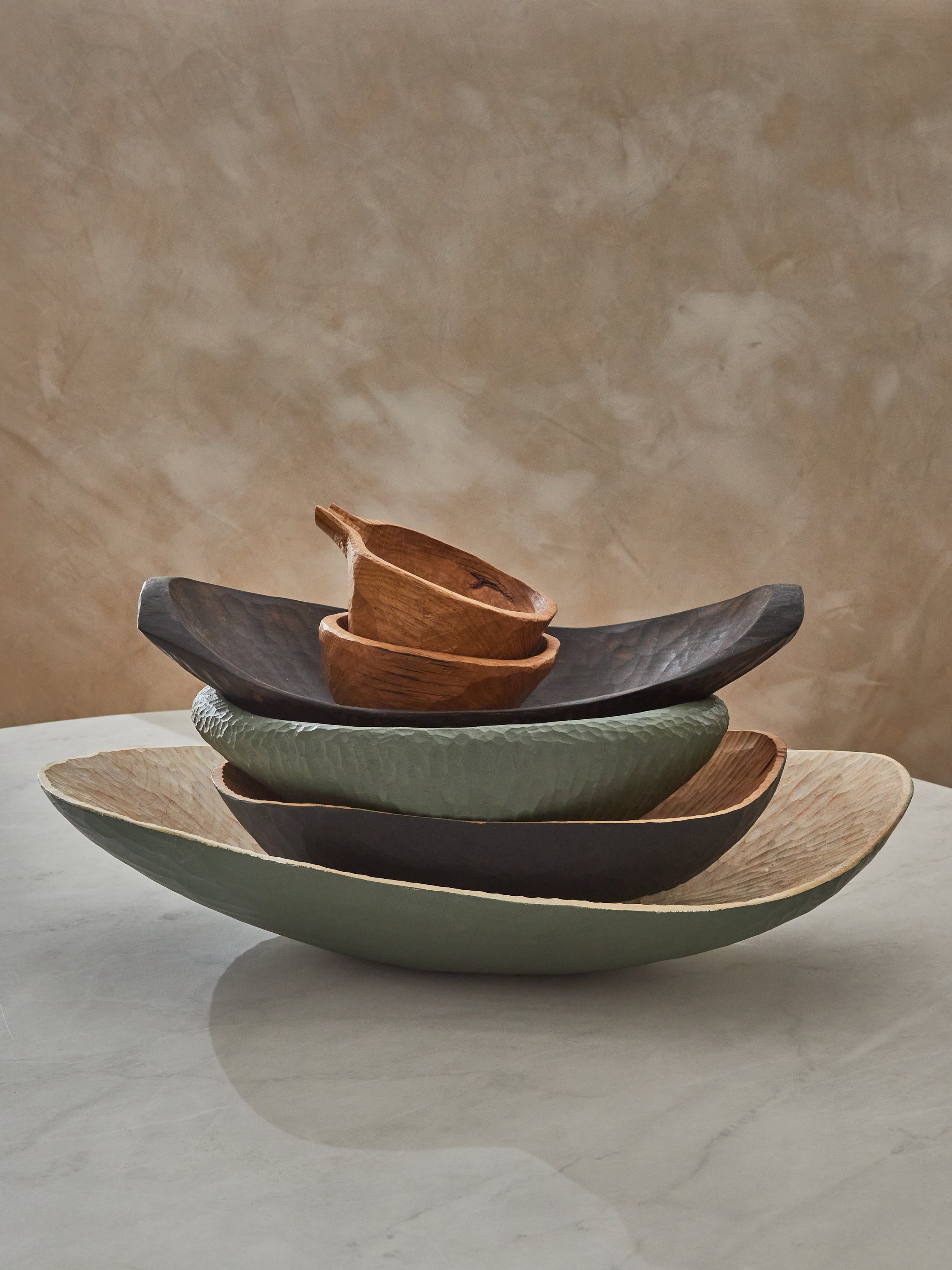 ALEX WALSHAW LONG GREEN & NATURAL BOWL