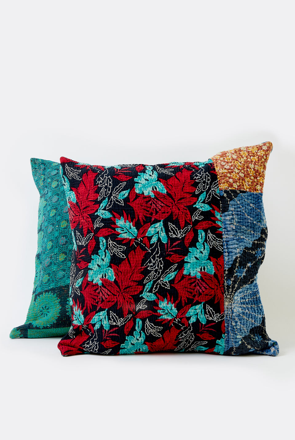 AUNTIE OTI UPCYCLED KANTHA PILLOW CASE main image 1